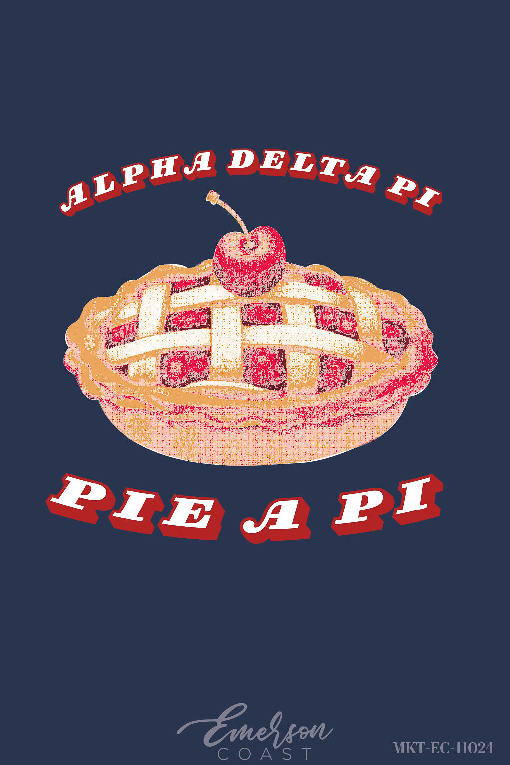 Alpha Delta Pi University of North Carolina Chapel Hill Pie a Pi Tshirt