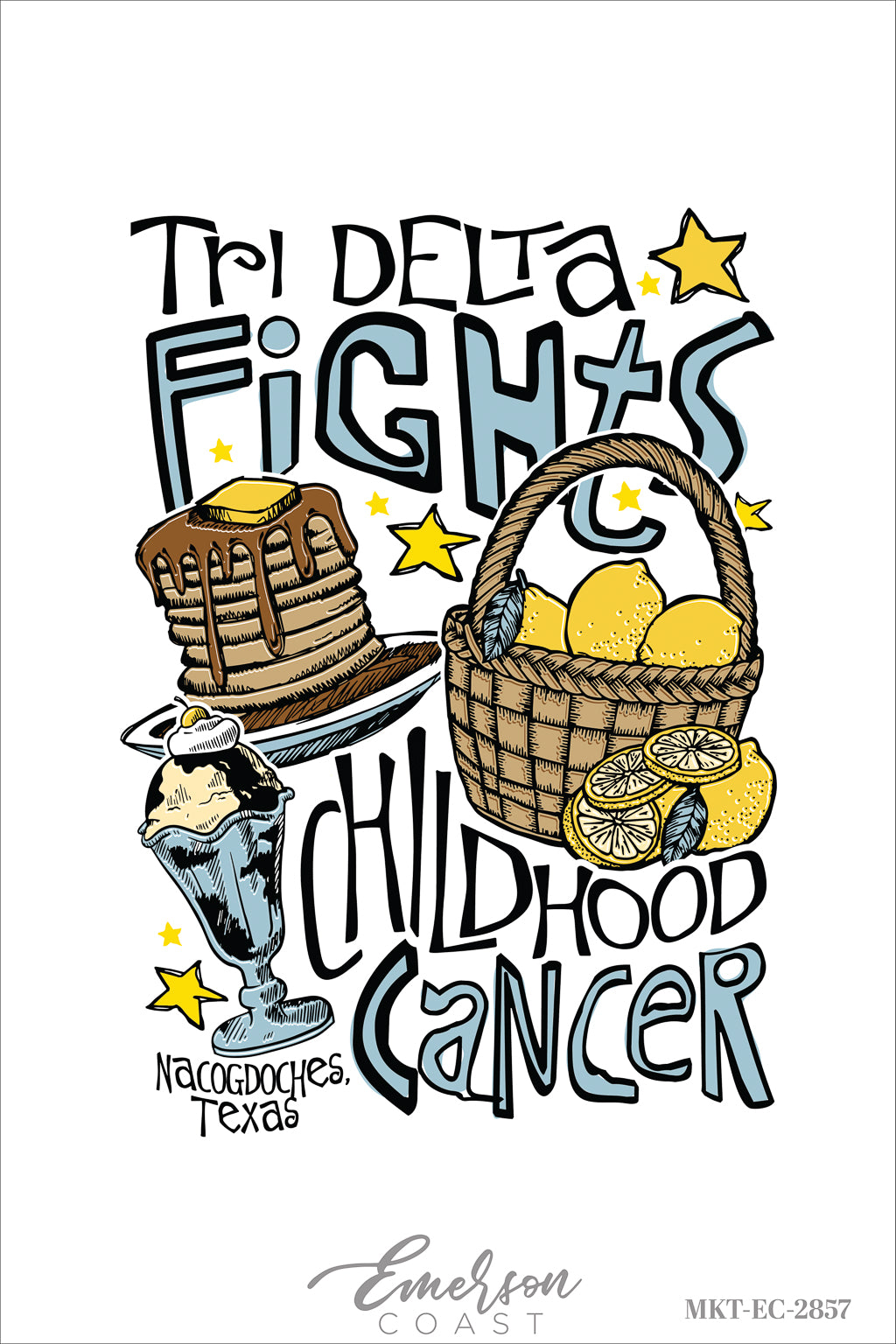 Delta Delta Delta Fights Childhood Cancer Lemonade Philanthropy Tee