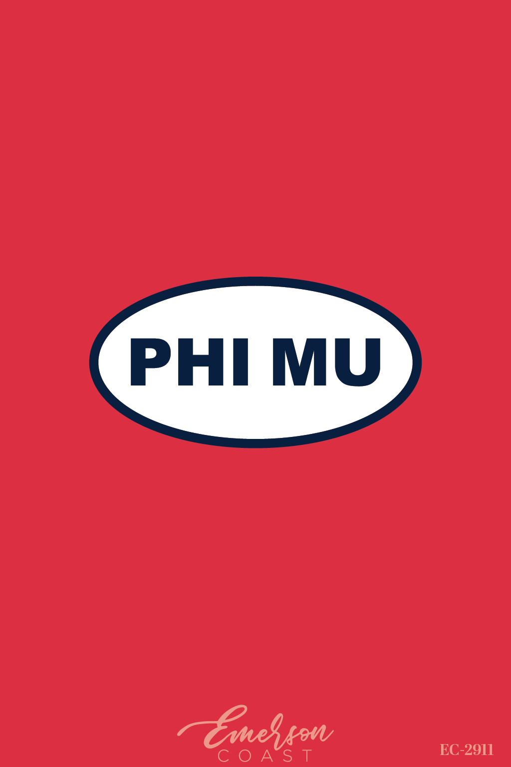 Phi Mu Troy University Oval Patch PR Crewneck