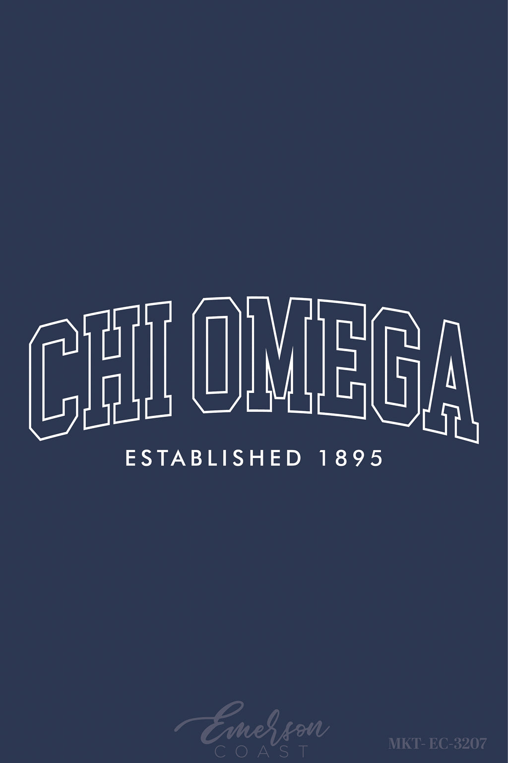 Chi Omega Florida State University Classic PR Navy Crewneck