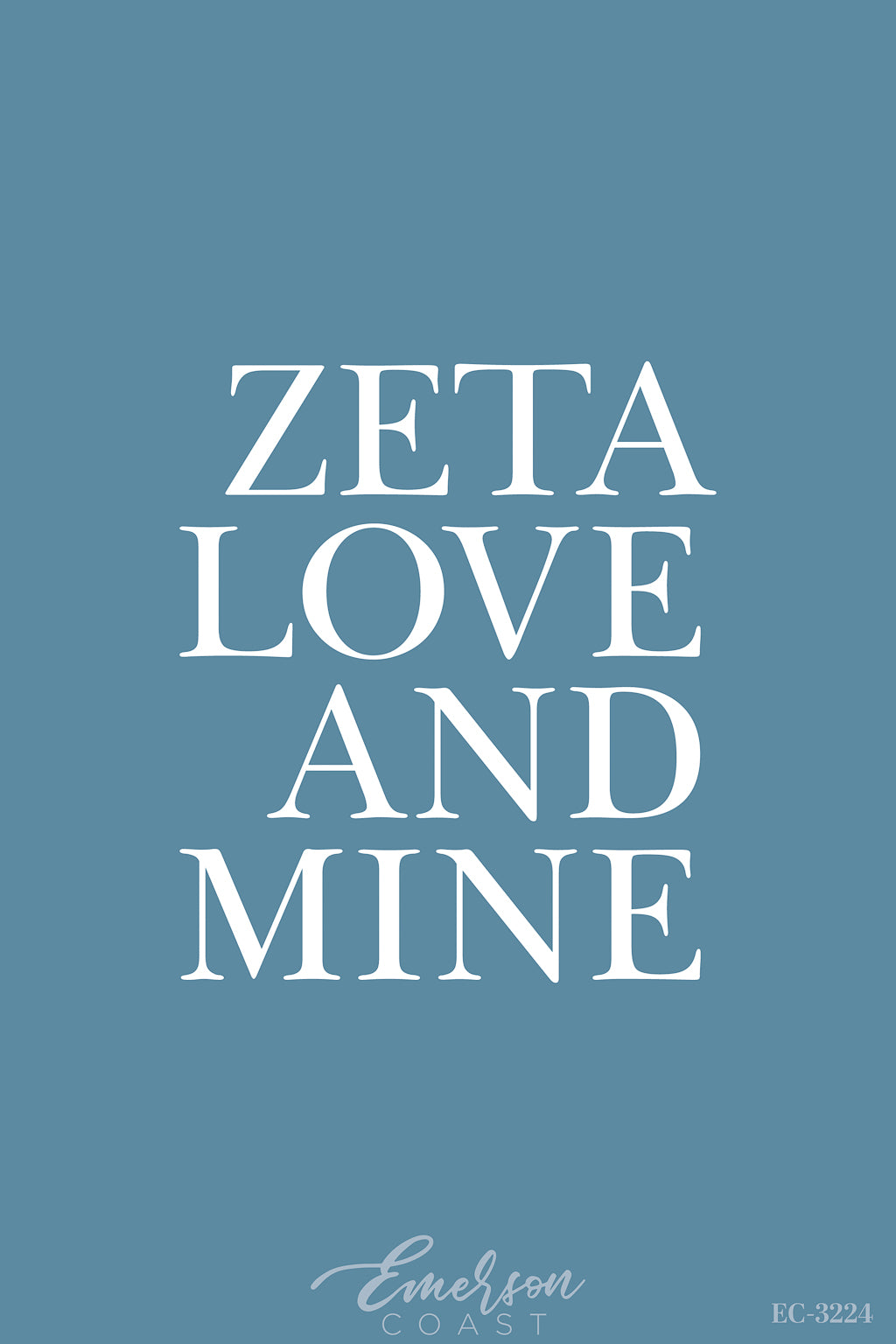 Zeta Tau Alpha Love And Mine Recruitment Simple Tee