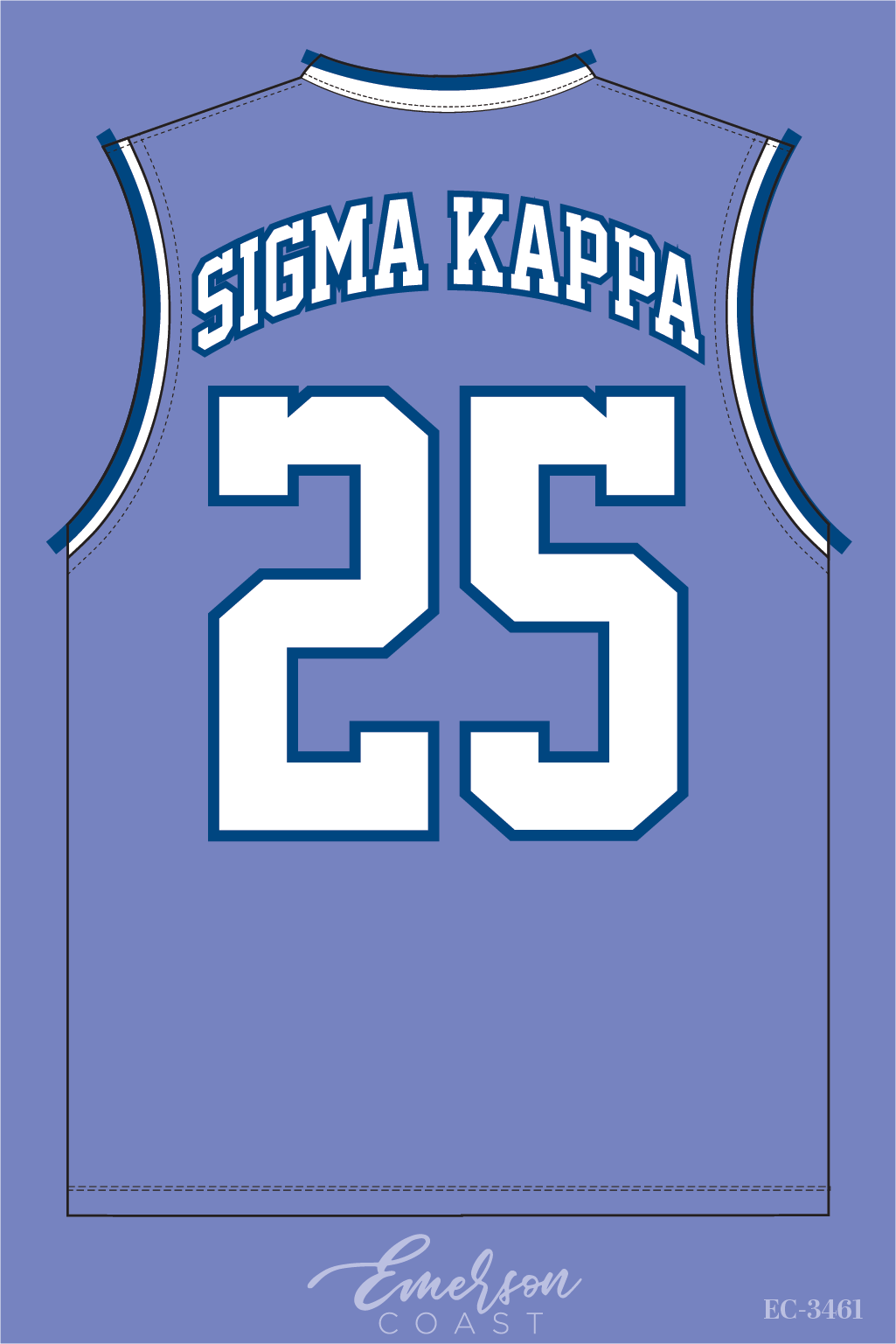 Sigma Kappa Purple Bid Day Basketball Jersey