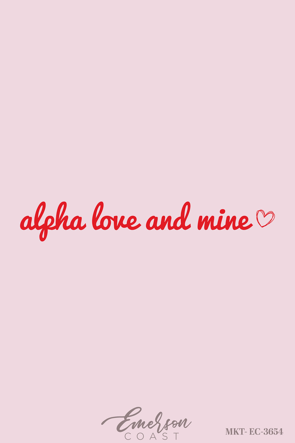 Alpha Omicron Pi Alpha Love And Mine Embroidered Recruitment Tee