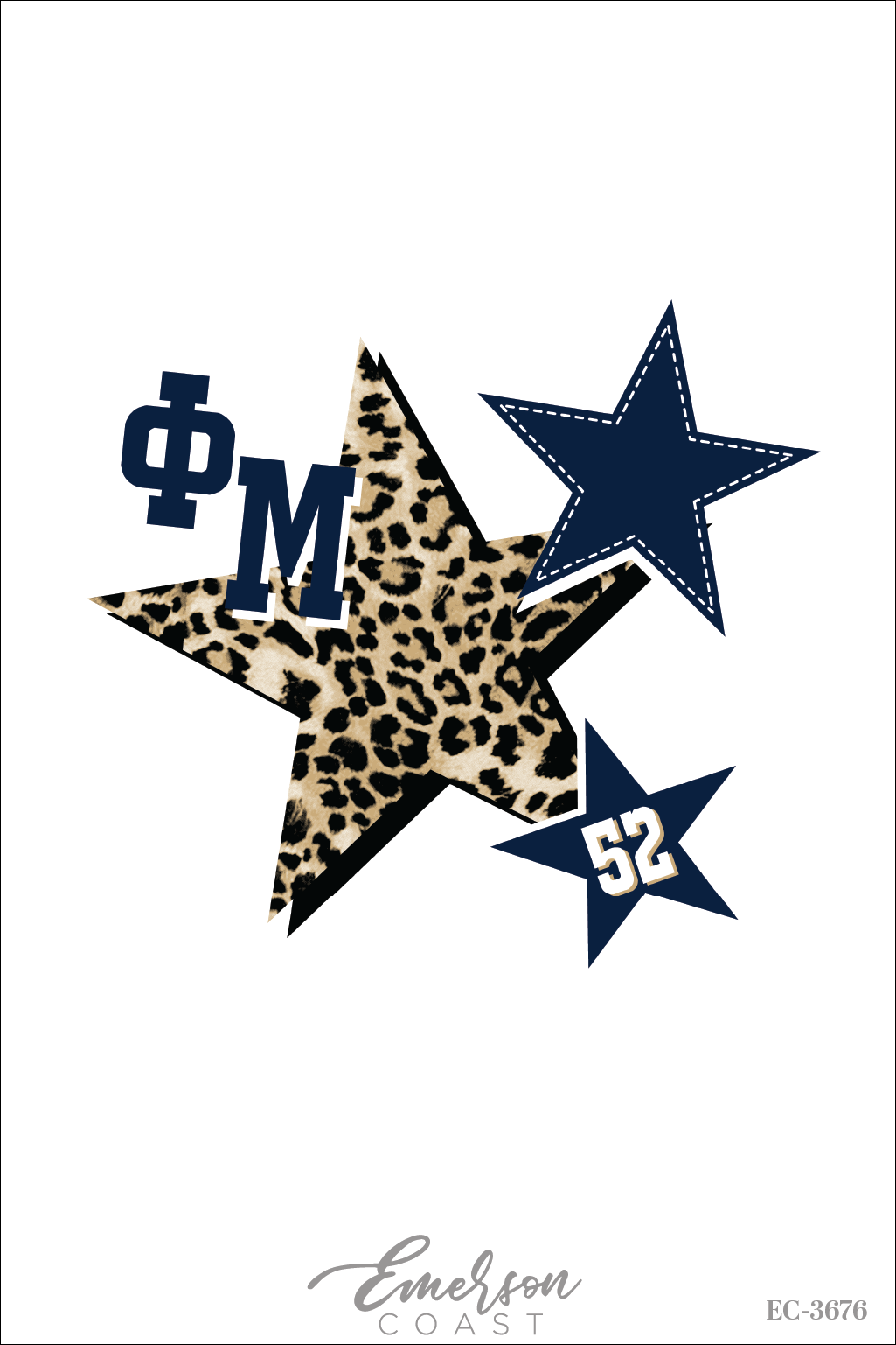 Phi Mu Cheetah Star PR Tee