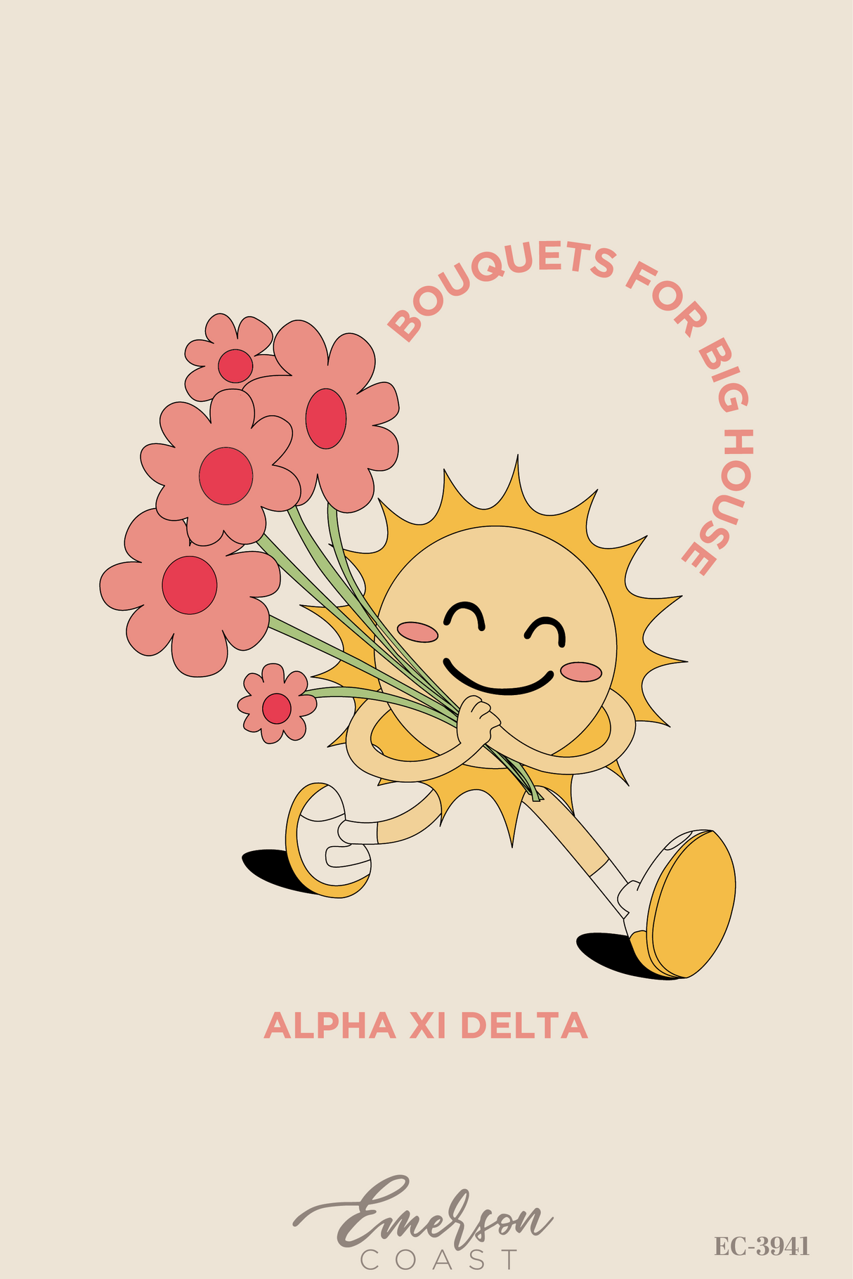 Alpha Xi Delta Auburn University Bouquets For Big House Philanthropy Tee