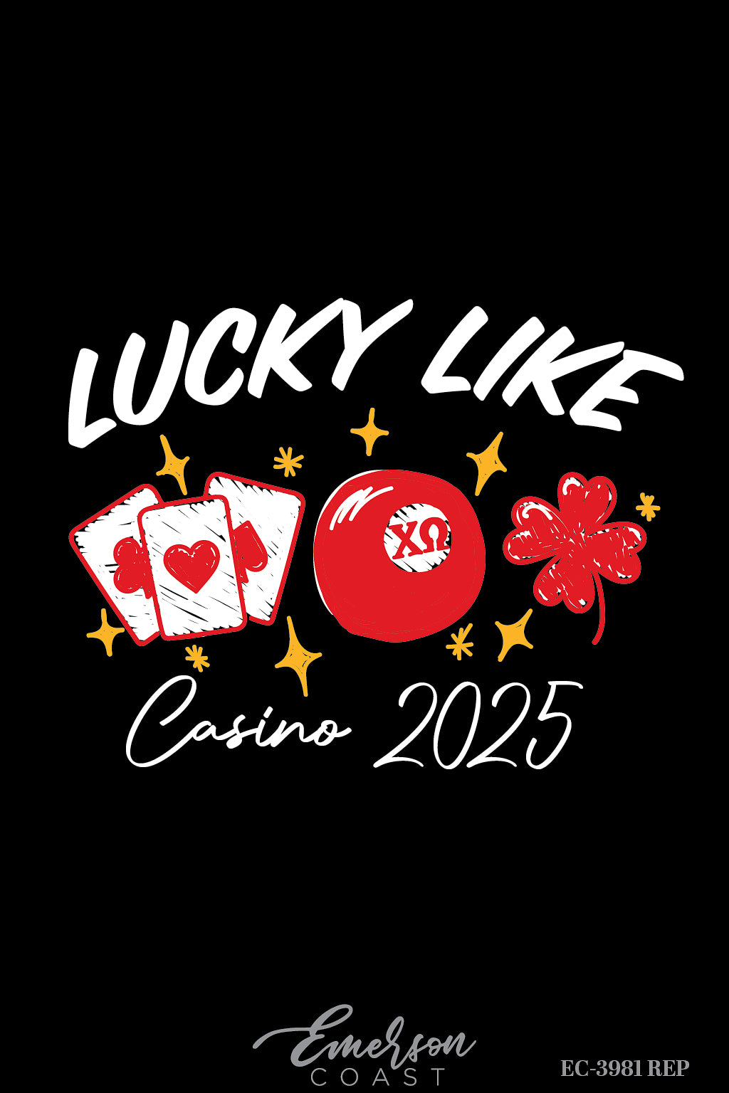 Chi Omega Transylvania University Casino Function T-Shirt