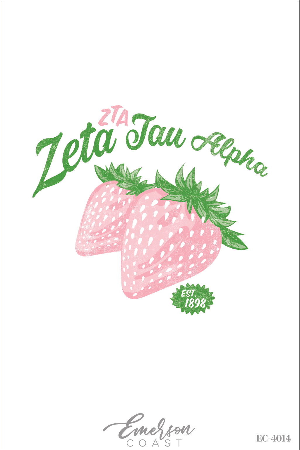 Zeta Tau Alpha Vintage Strawberry Sticker Crewneck