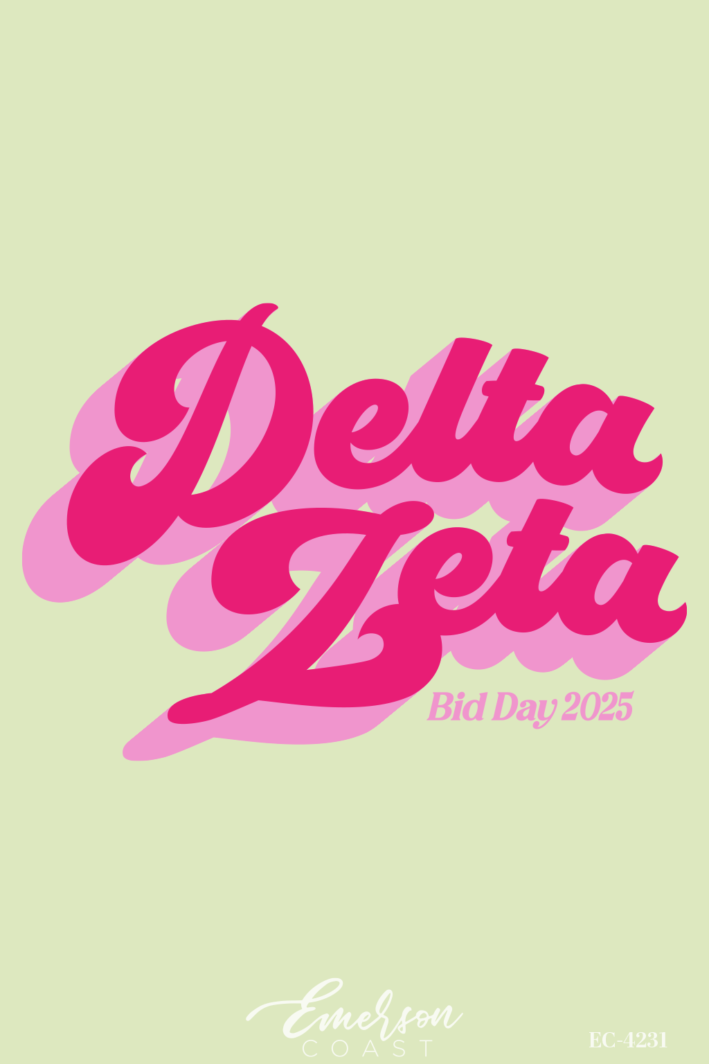 Delta Zeta Groovy Bid Day T-Shirt