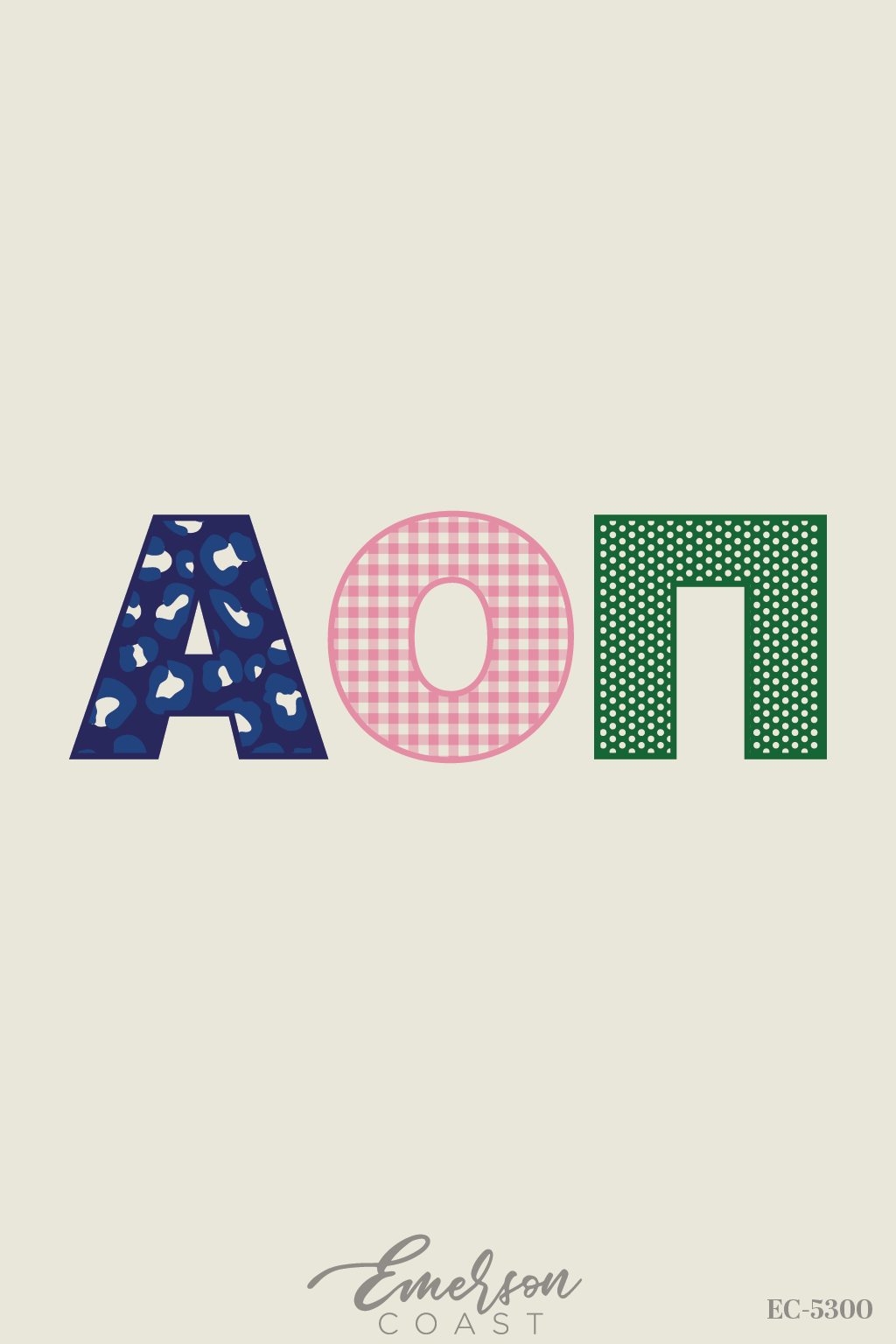 Alpha Omicron Pi Patchwork PR Hoodie