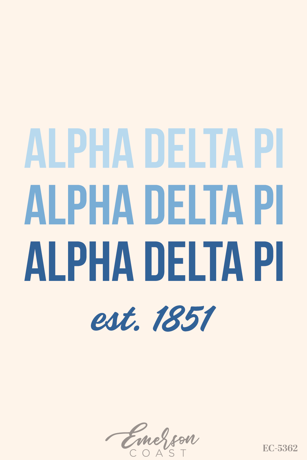 Alpha Delta Pi Ombre Bid Day Tote