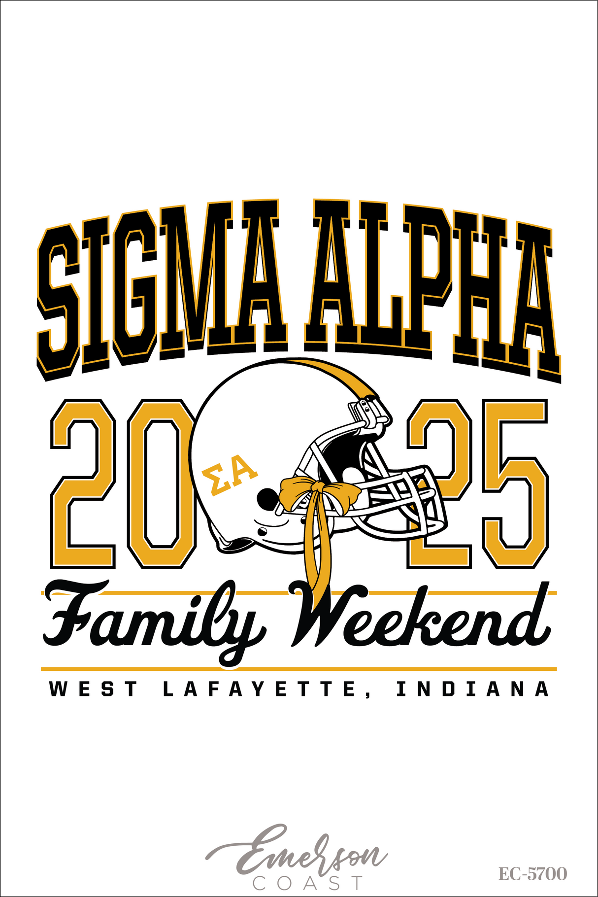 Sigma Alpha Purdue University Family Weekend Helmet Tee