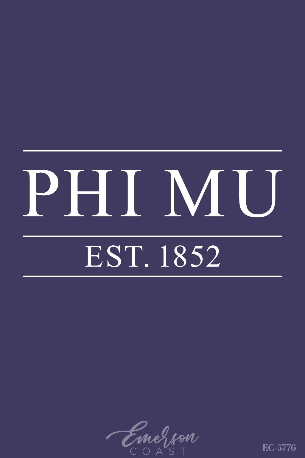 Phi Mu Navy Slouchy Tee