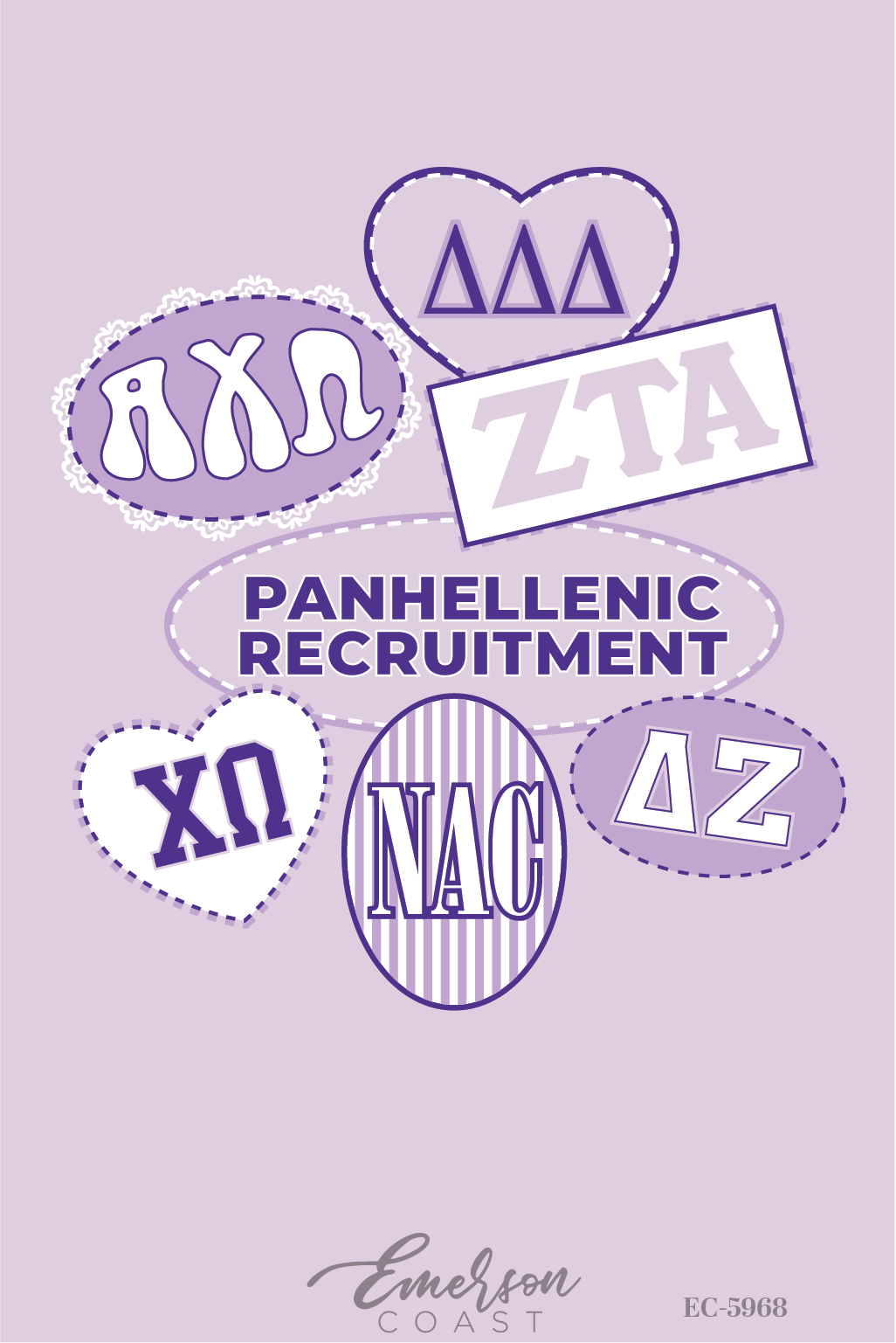 Panhellenic Recruitment Counselors Patchwork Tee