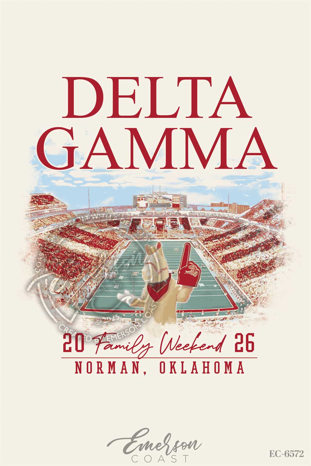 Delta Gamma Vintage & Spirited Family Weekend Tshirt