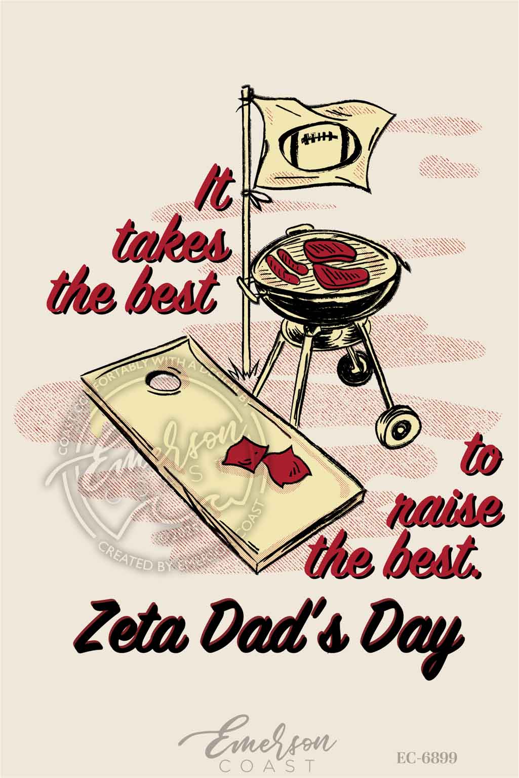 Zeta Tau Alpha Fun & Sporty Dad's Day Tshirt