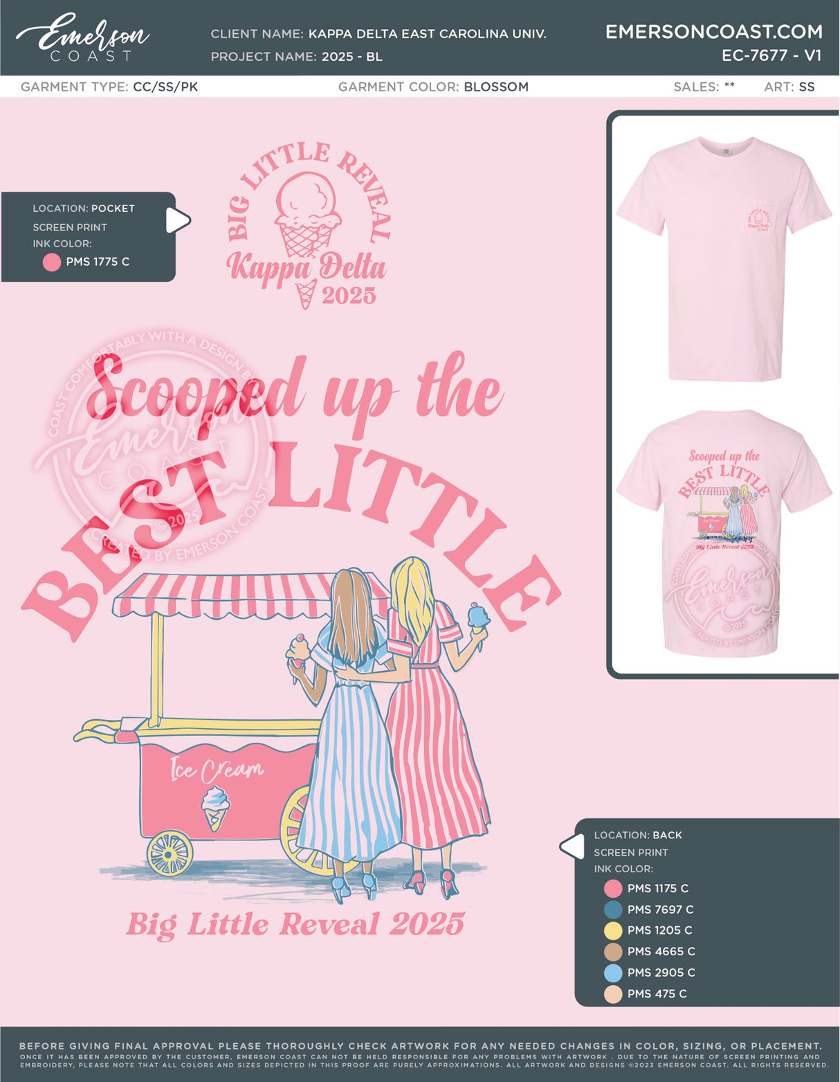 EC-7677 NEW Kappa Delta East Carolina University 2025 - BL