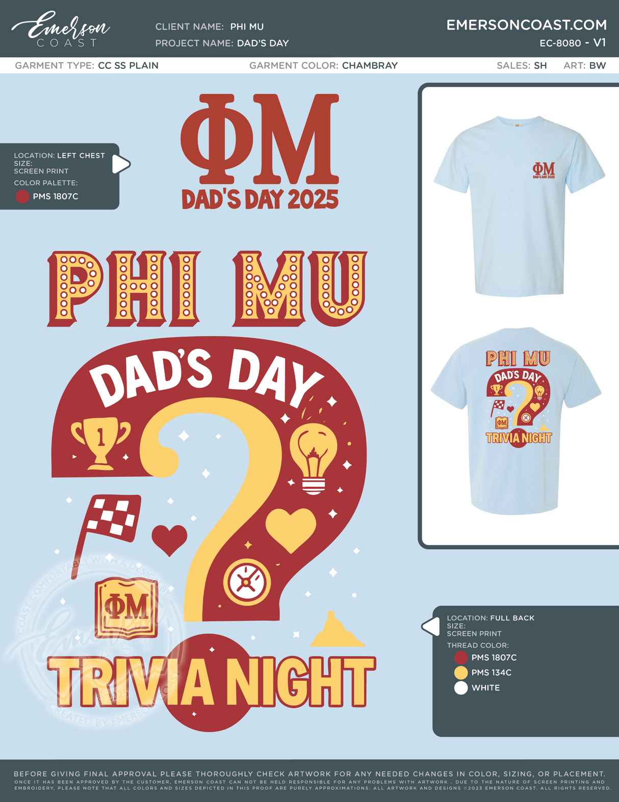 EC-8080 NEW Phi Mu Arkansas Tech University Dad's Day 2025-DD