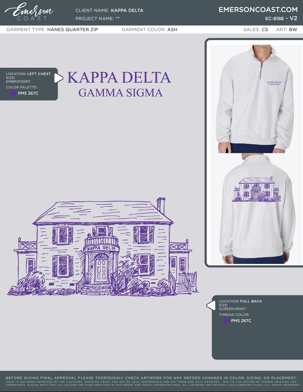 EC-8188 NEW Kappa Delta East Carolina University 2025 - PR
