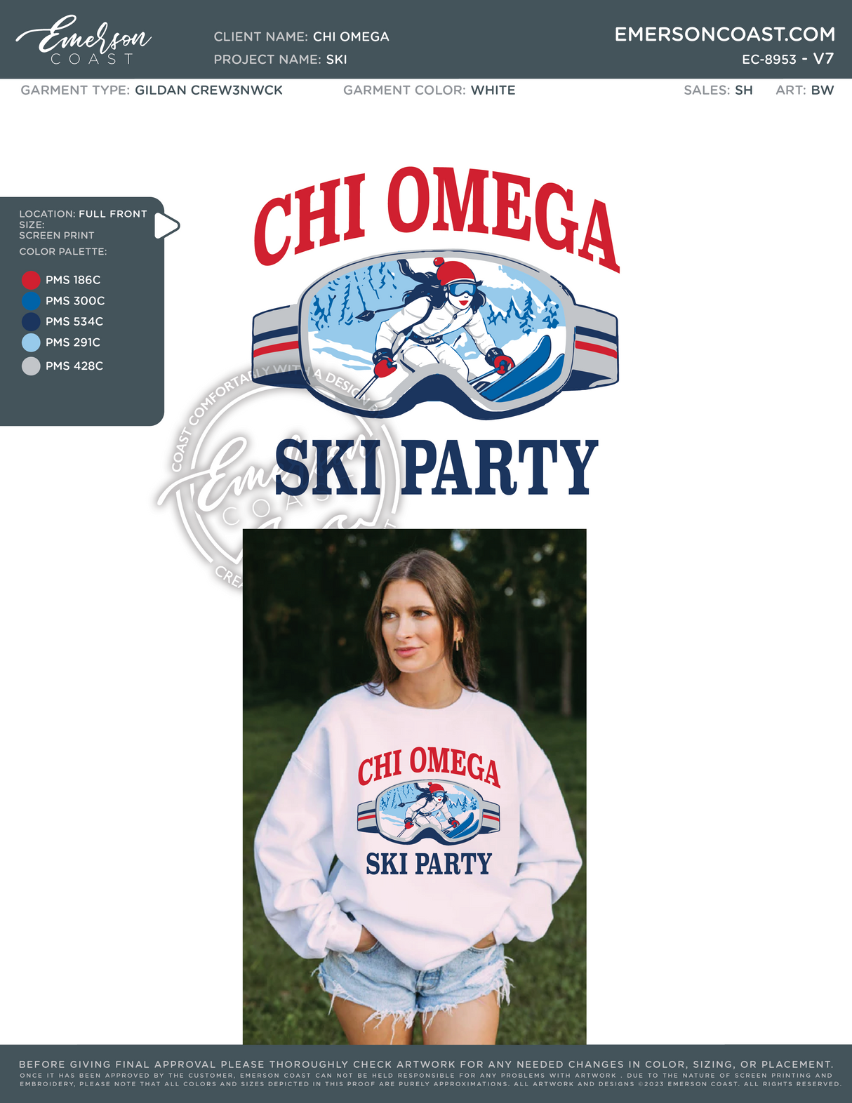 EC-8953 NEW Chi Omega University of Oklahoma Ski 2025-DF