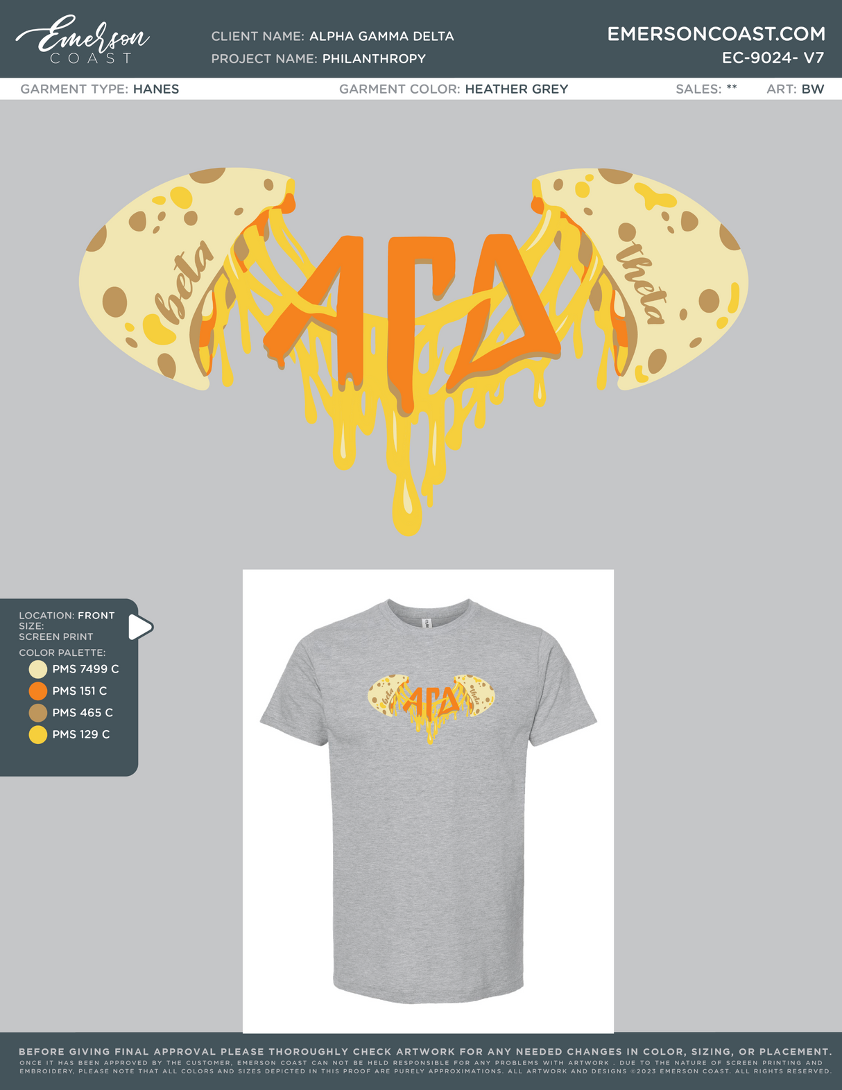 EC-9024 NEW Alpha Gamma Delta University of Wisconsin Whitewater Philanthropy 2026-PHIL