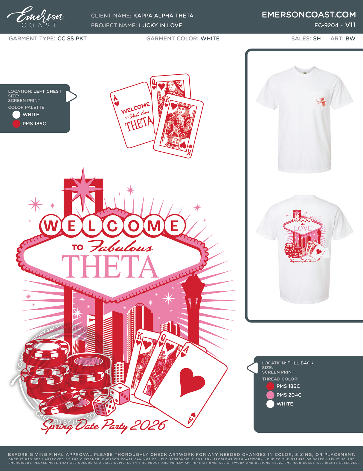 EC-9204 NEW Kappa Alpha Theta Texas Tech University Valentines 2026 - VDAY