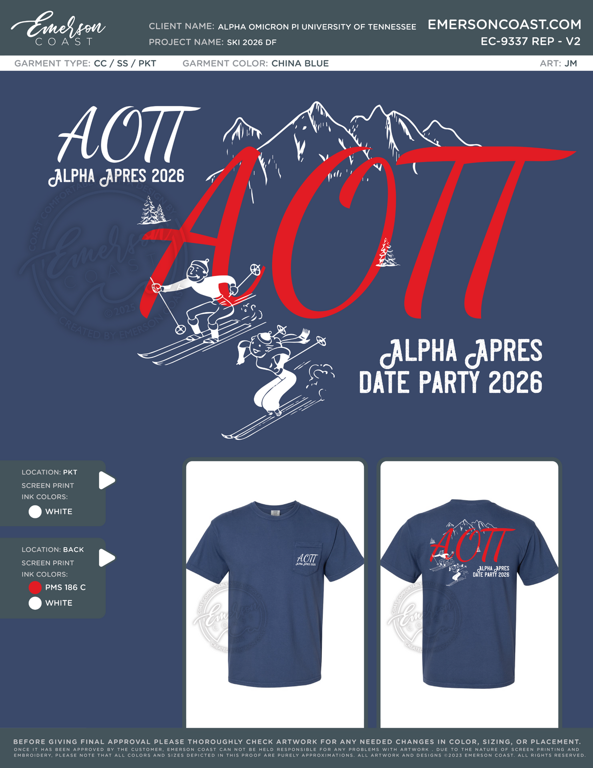 EC-9337 REP Alpha Omicron Pi University of Tennessee Ski 2026 DF