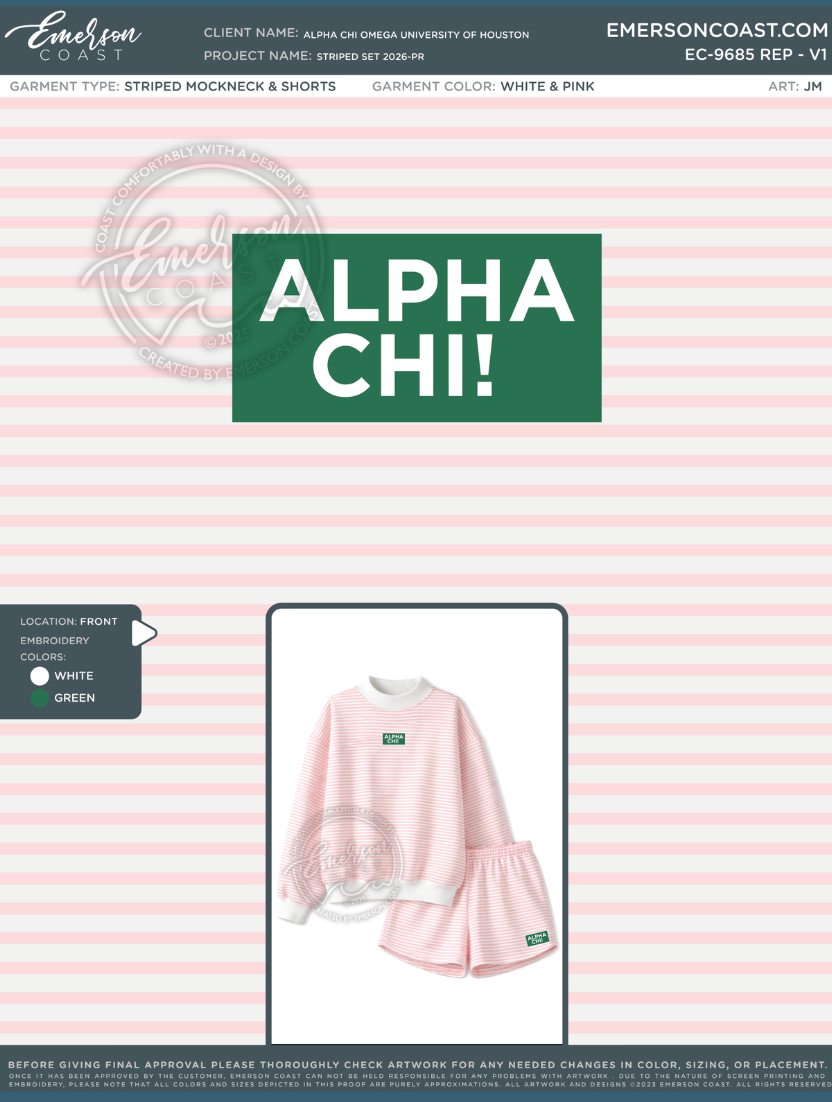 EC-9685 REP Alpha Chi Omega University of Houston Stripes 2026 PR