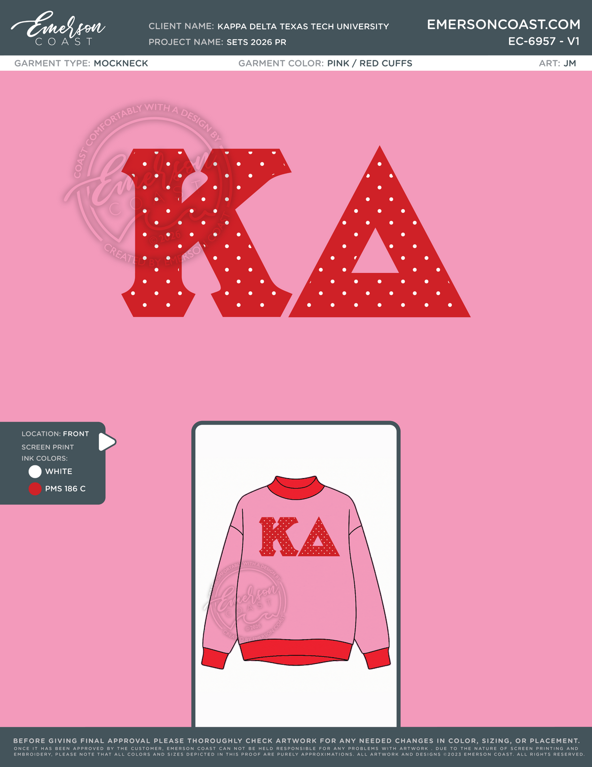 EC-9687 Kappa Delta Texas Tech University Sets 2026 PR - for Mock Neck