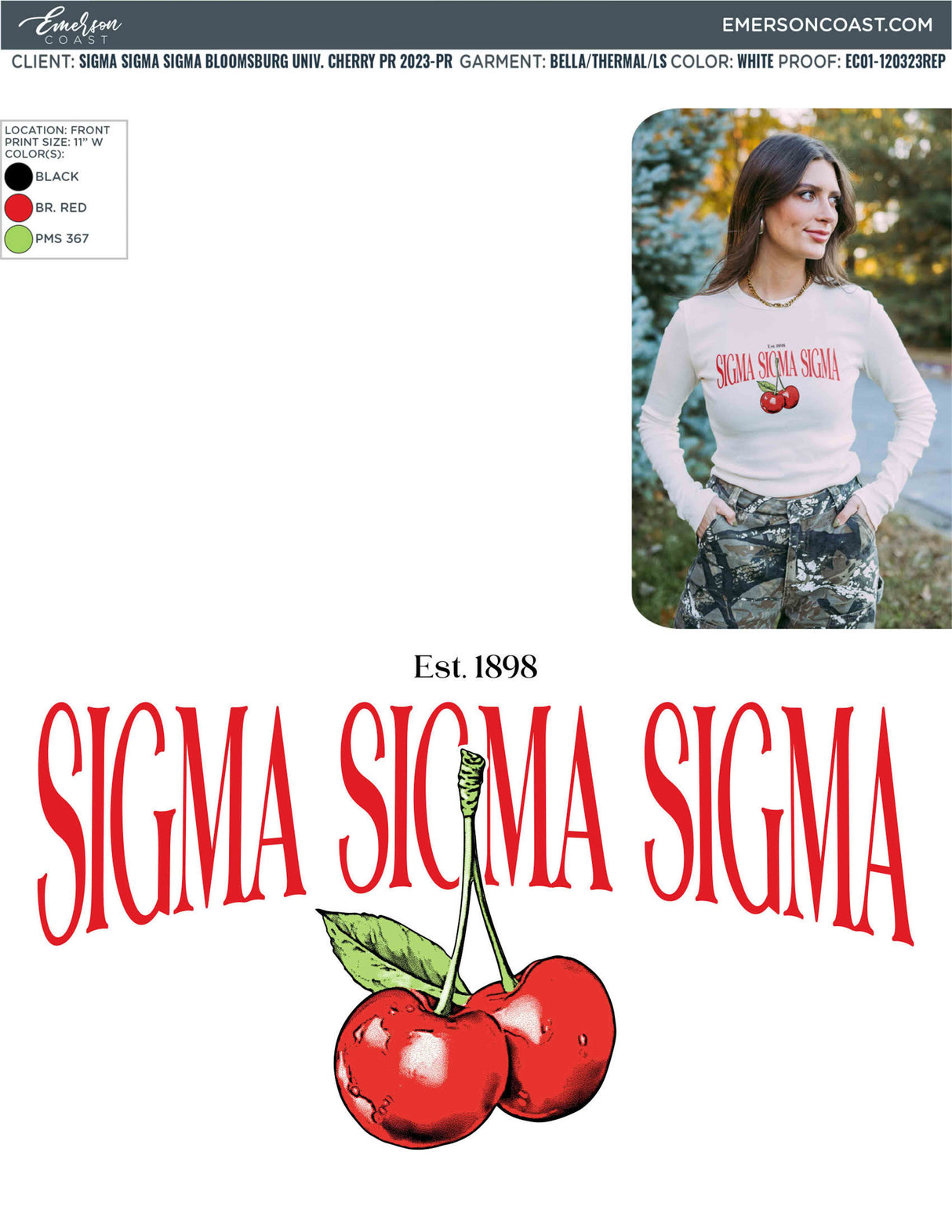 Cherry On Top Bid Day Design