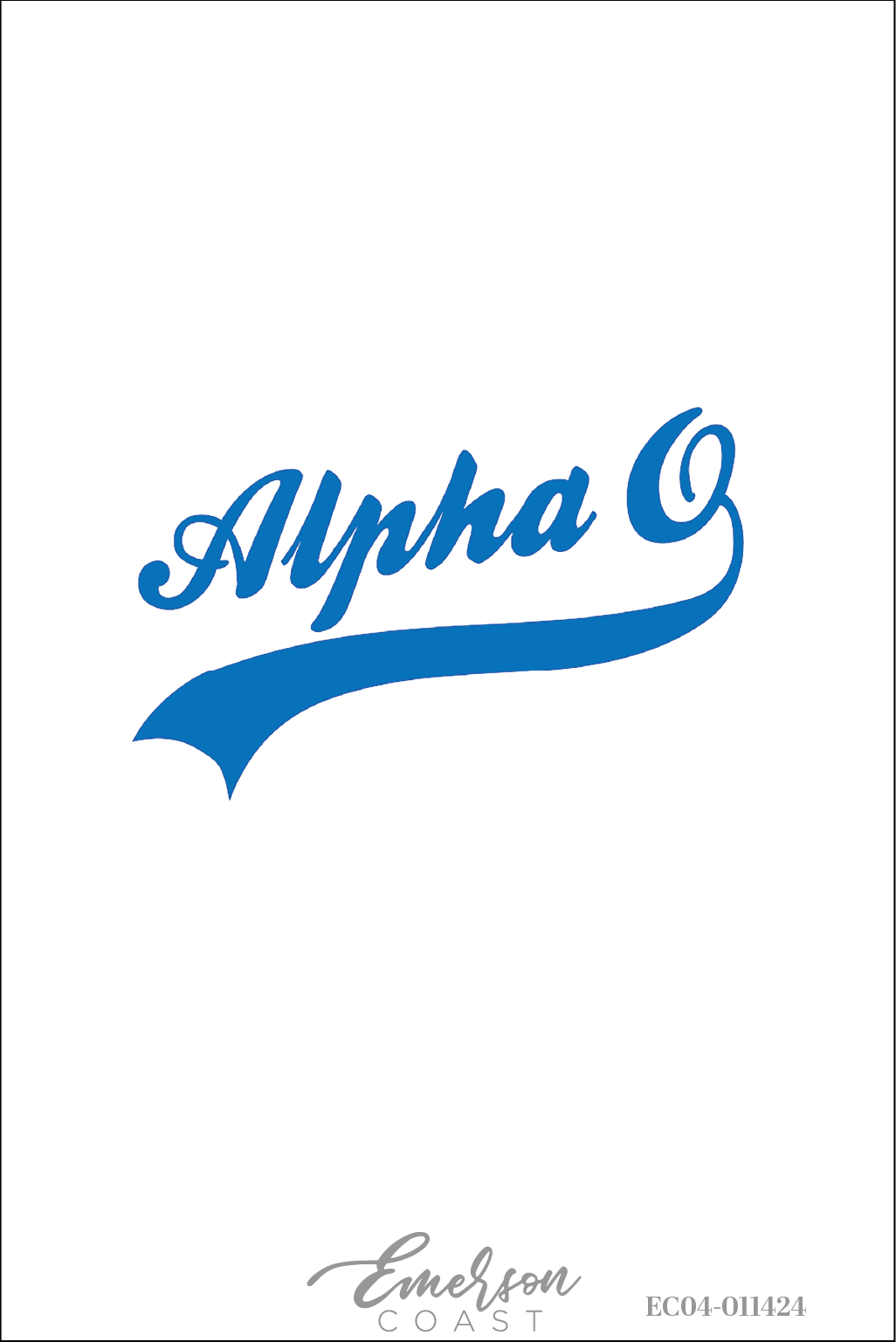 Alpha Omicron Pi Simple Script Recruitment Tee