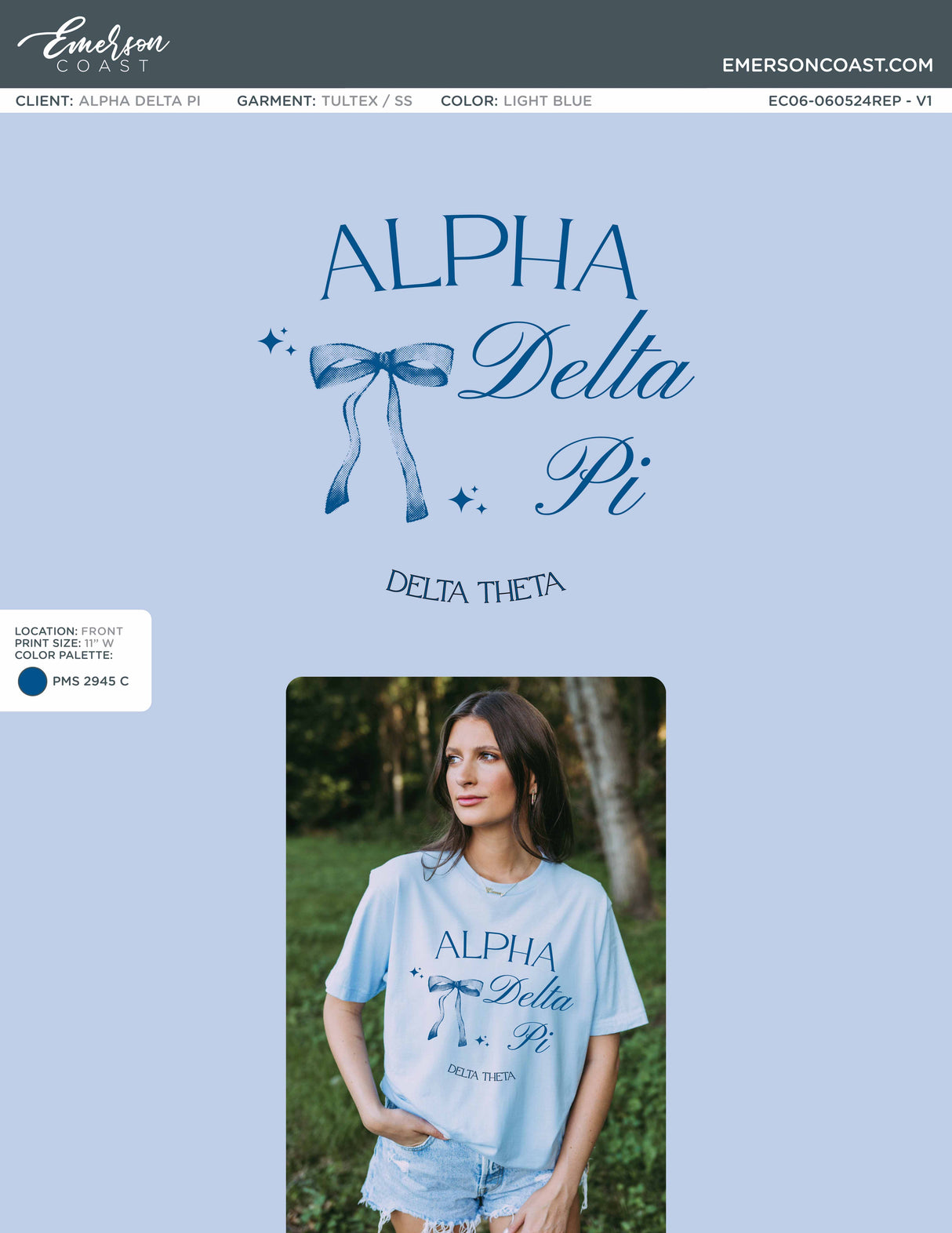 Tied Together With A Bow Bid Day Design
