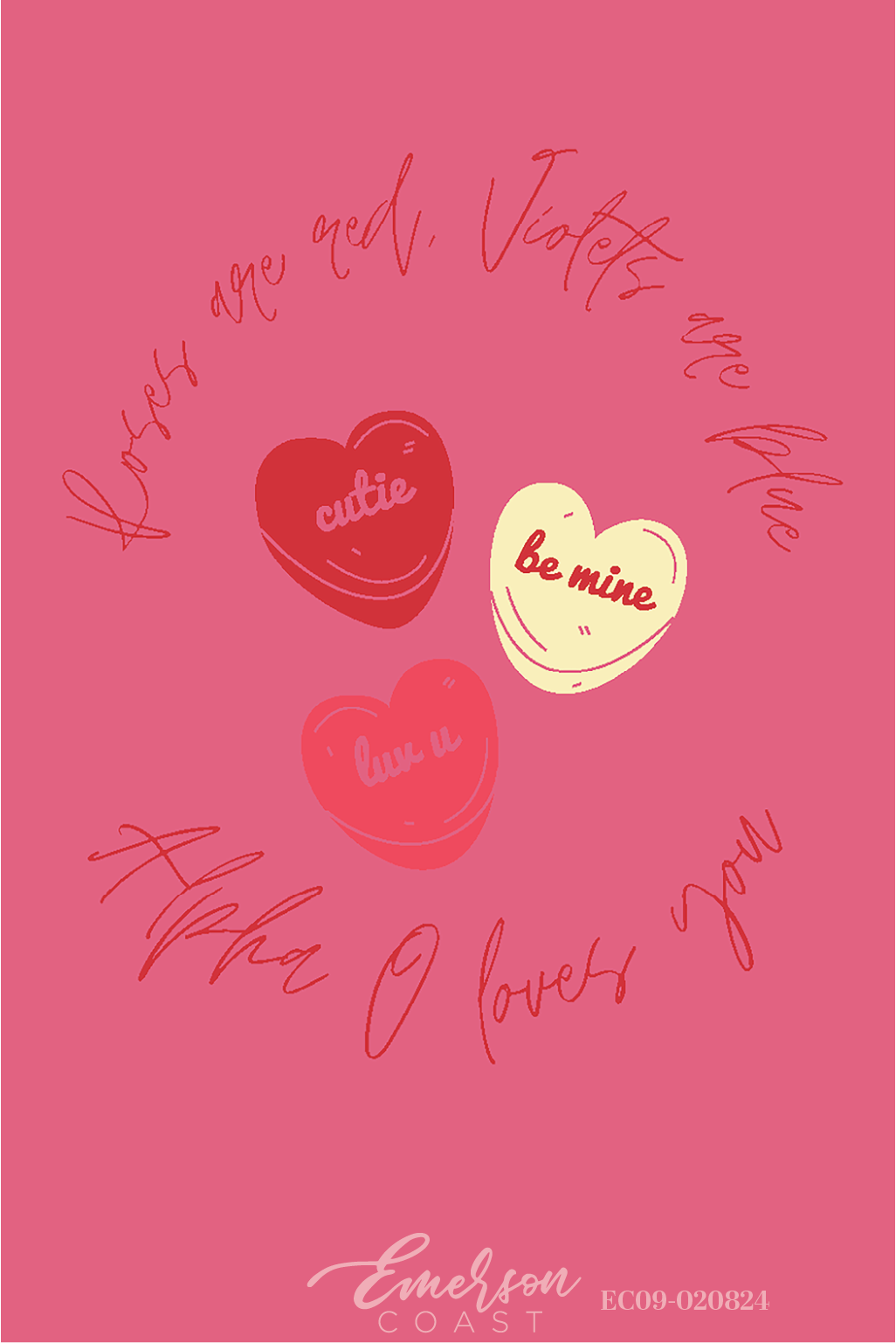 Alpha Omicron Pi Alpha O Loves You Bid Day T-Shirt