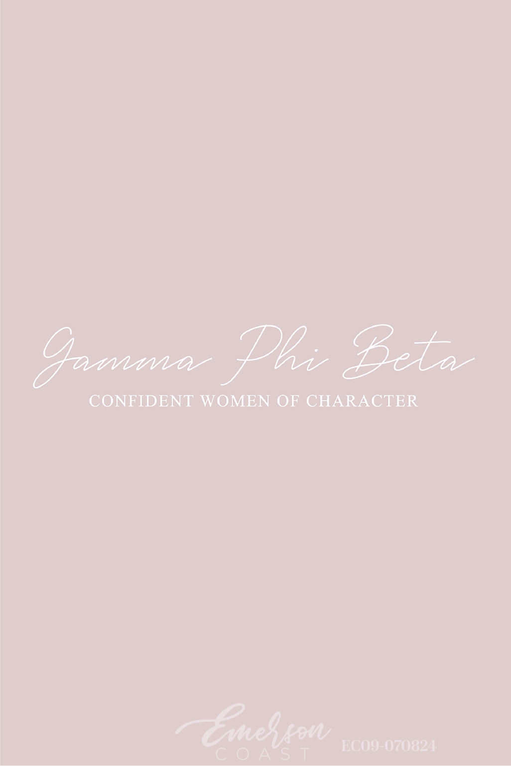 Gamma Phi Beta Simple Script Recruitment Tee