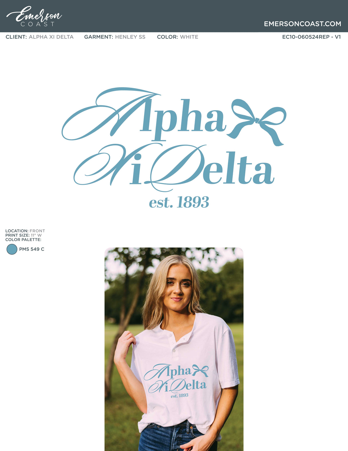 Tied Together With A Bow Bid Day Design