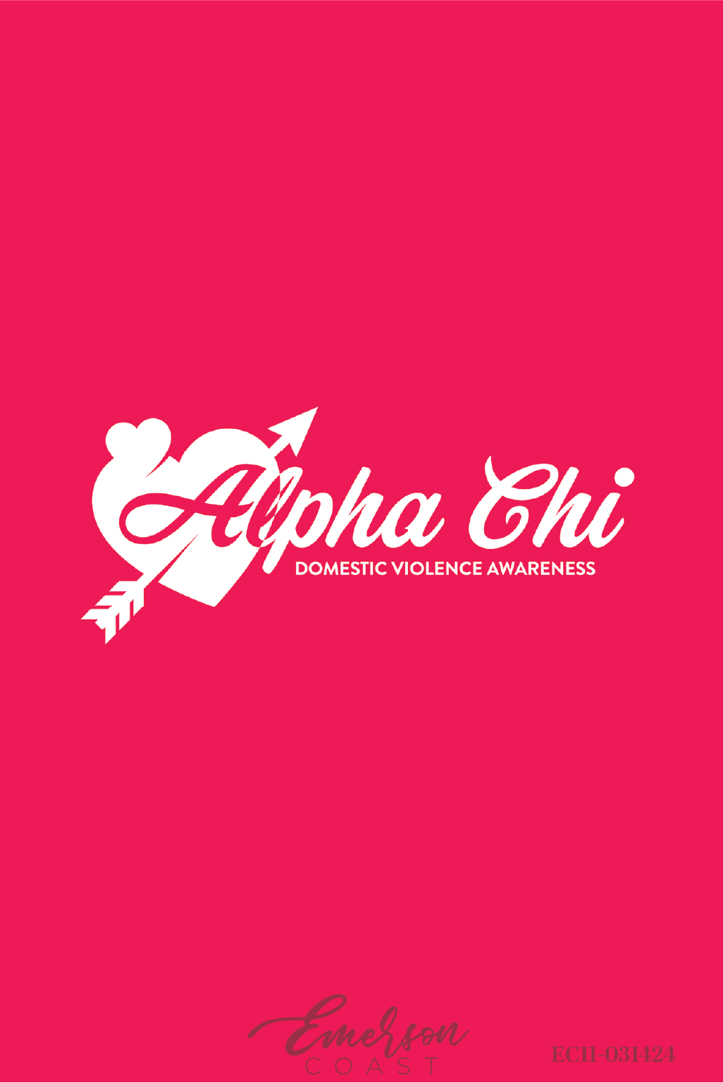 Alpha Chi Omega Domestic Violence Awareness Red Tee