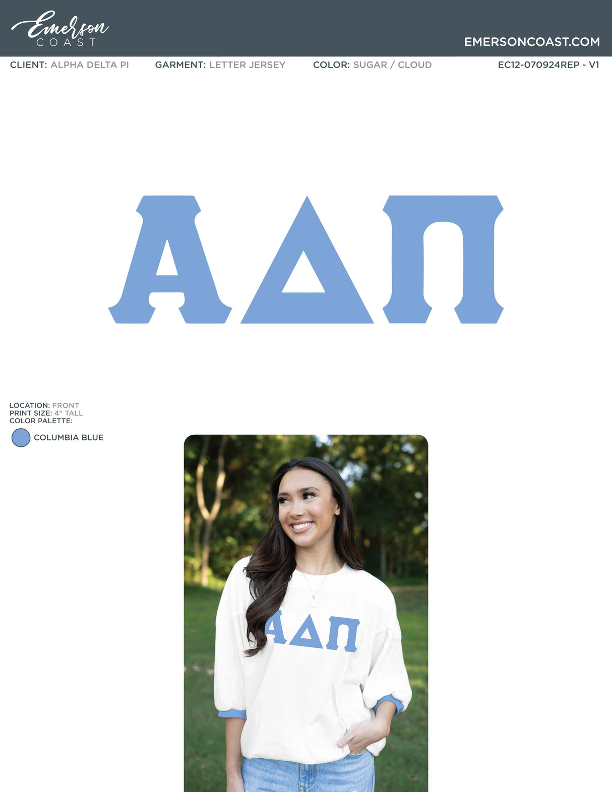 EC12-070924REP Alpha Delta Pi Jacksonville University Jersey 2024-BD