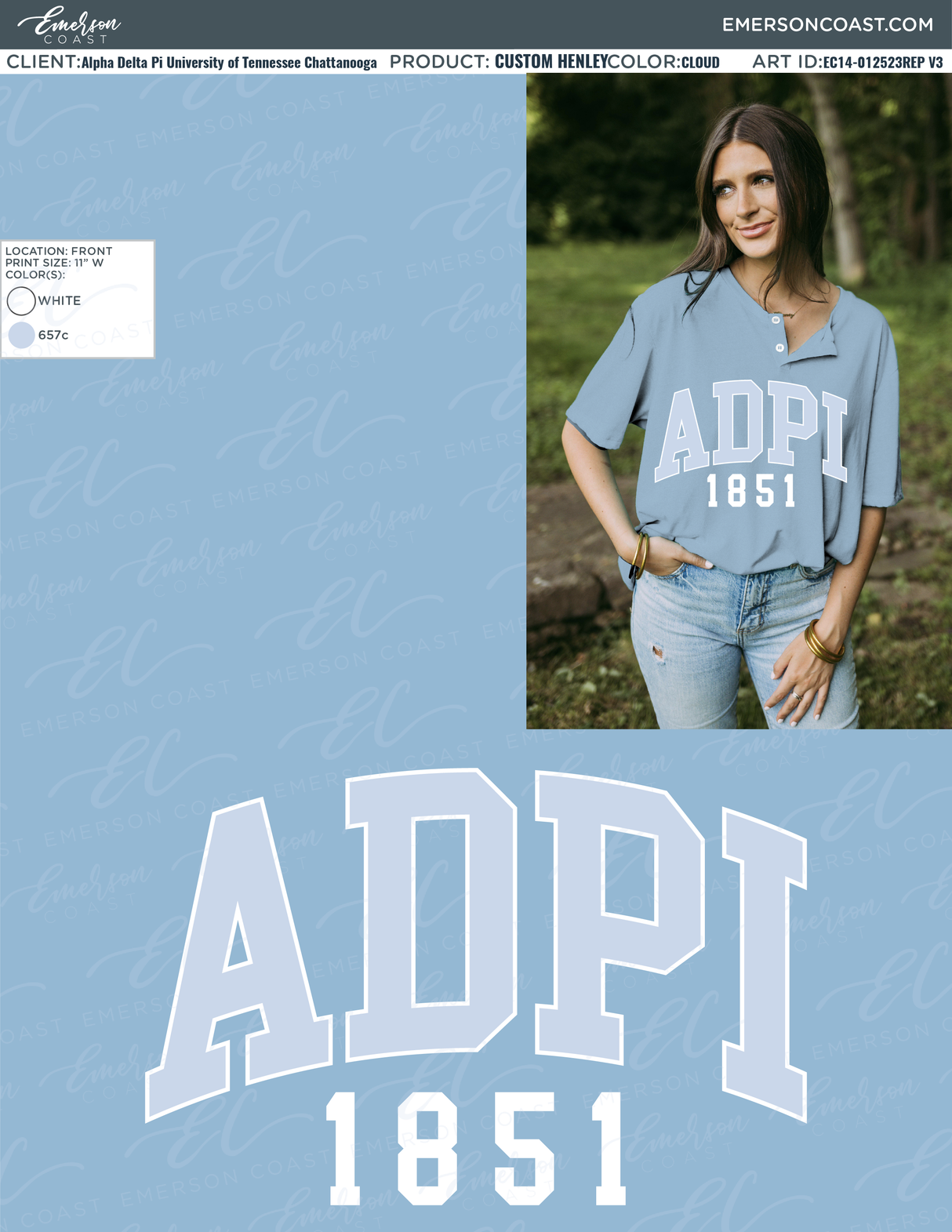 Alpha Delta Pi Blue Recruitment Henley