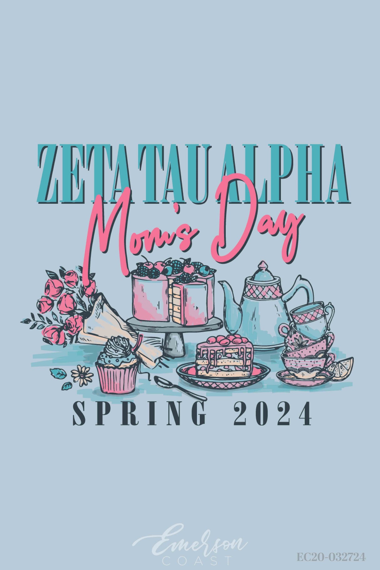 Zeta Tau Alpha Auburn University Mom's Day Redesign T-Shirt
