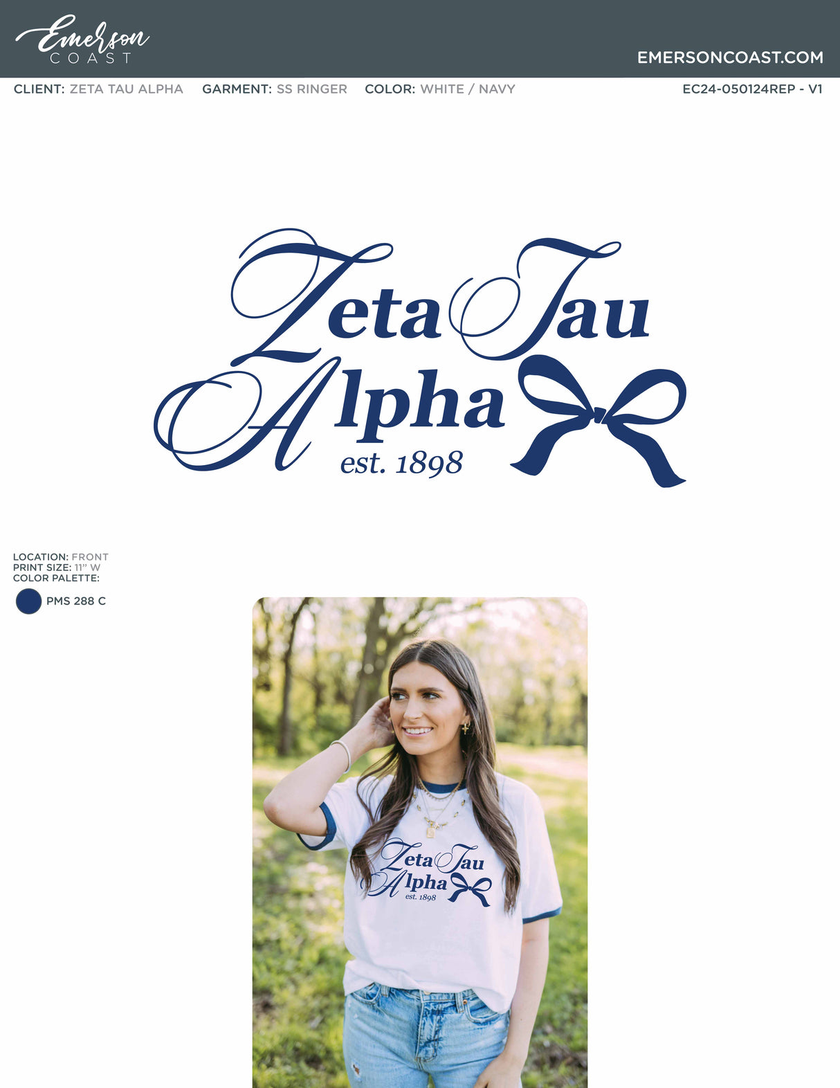 Tied Together With A Bow Bid Day Design