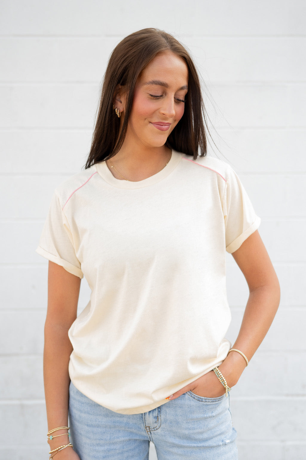 Emerson Coast Heartline Rolled Sleeve Tee