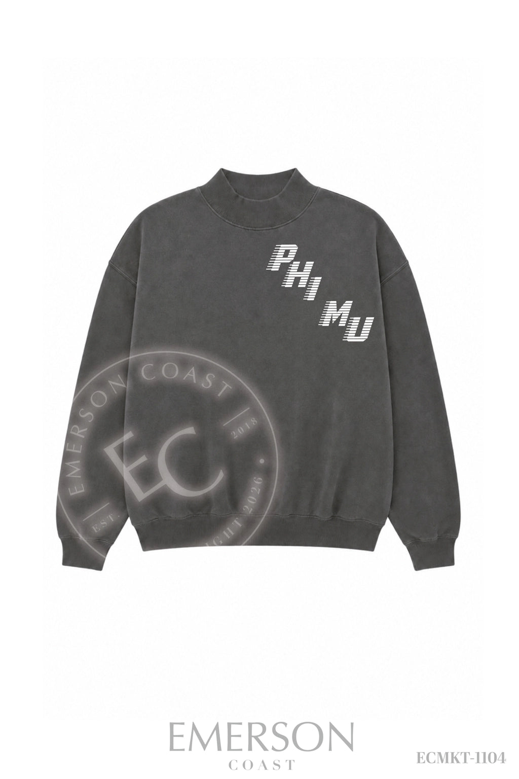 Phi Mu Smoke Mockneck
