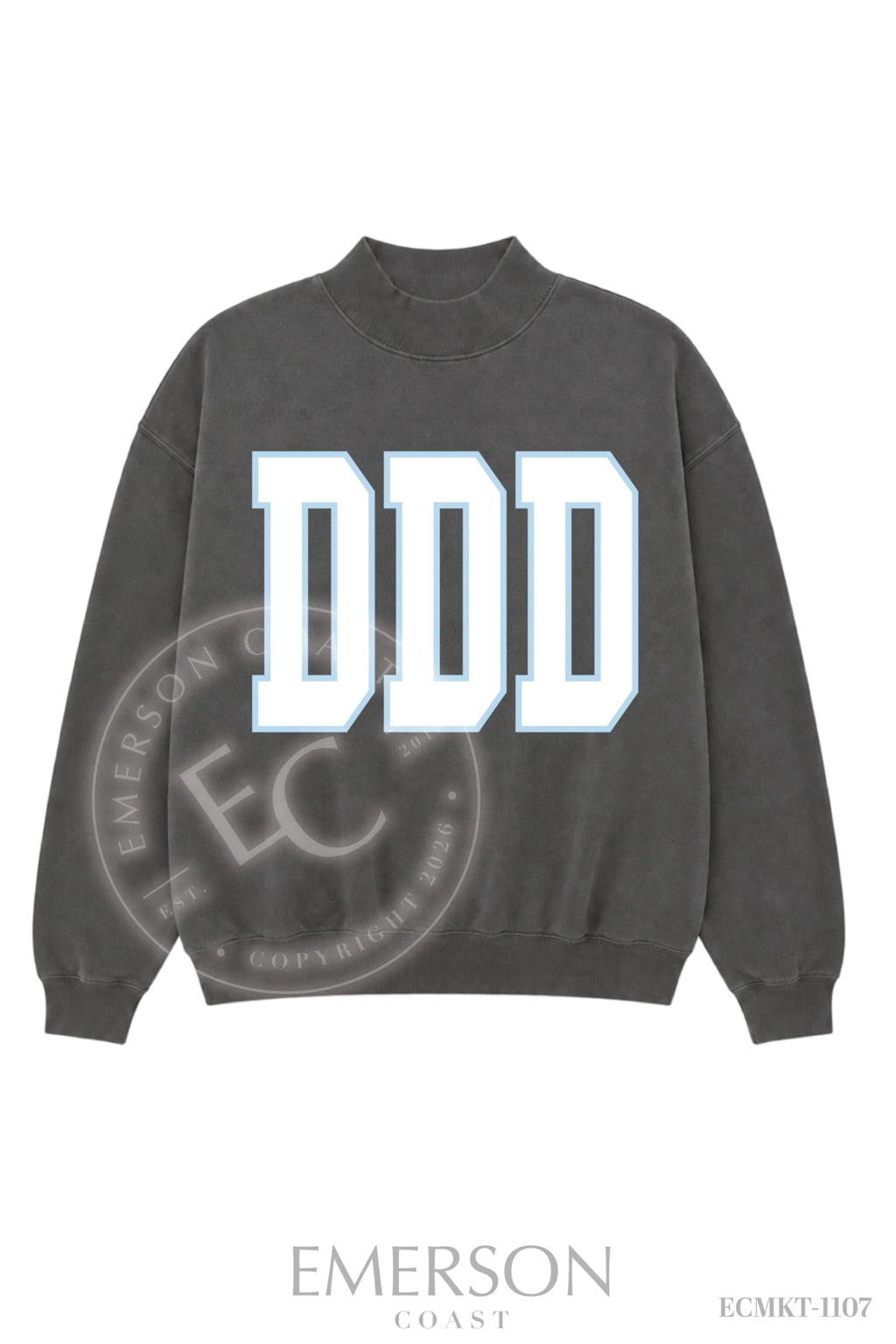 Tri Delta Smoke Mockneck