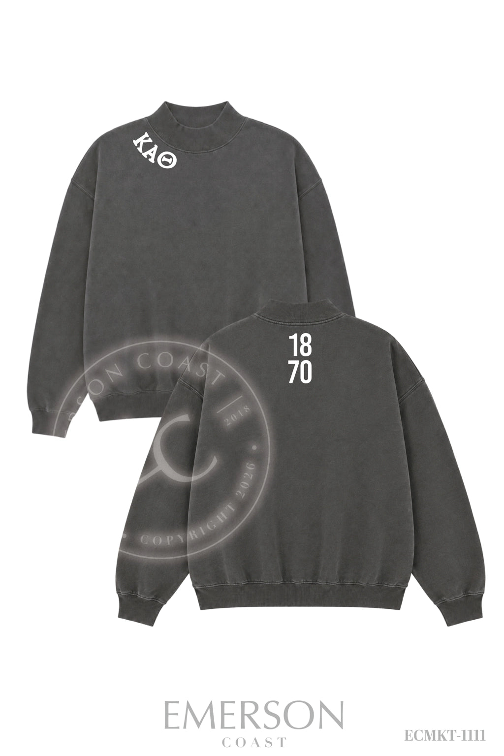 Kappa Alpha Theta Smoke Mockneck