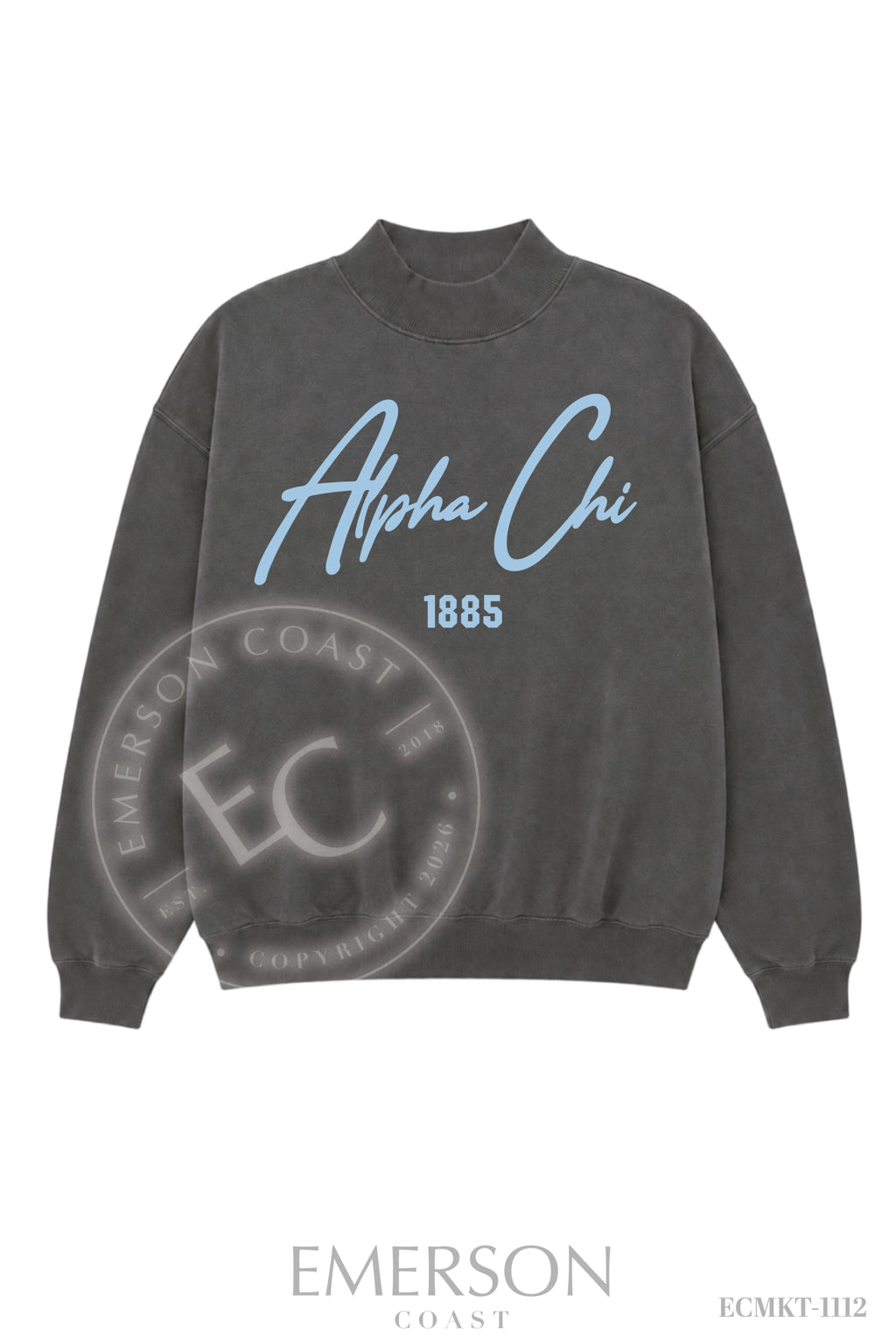 Alpha Chi Omega Smoke Mockneck