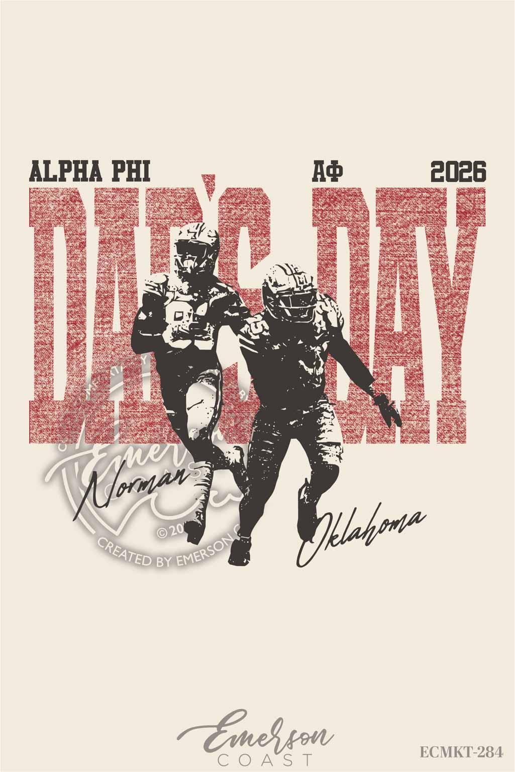 Alpha Phi Sporty Dad's Day Tshirt