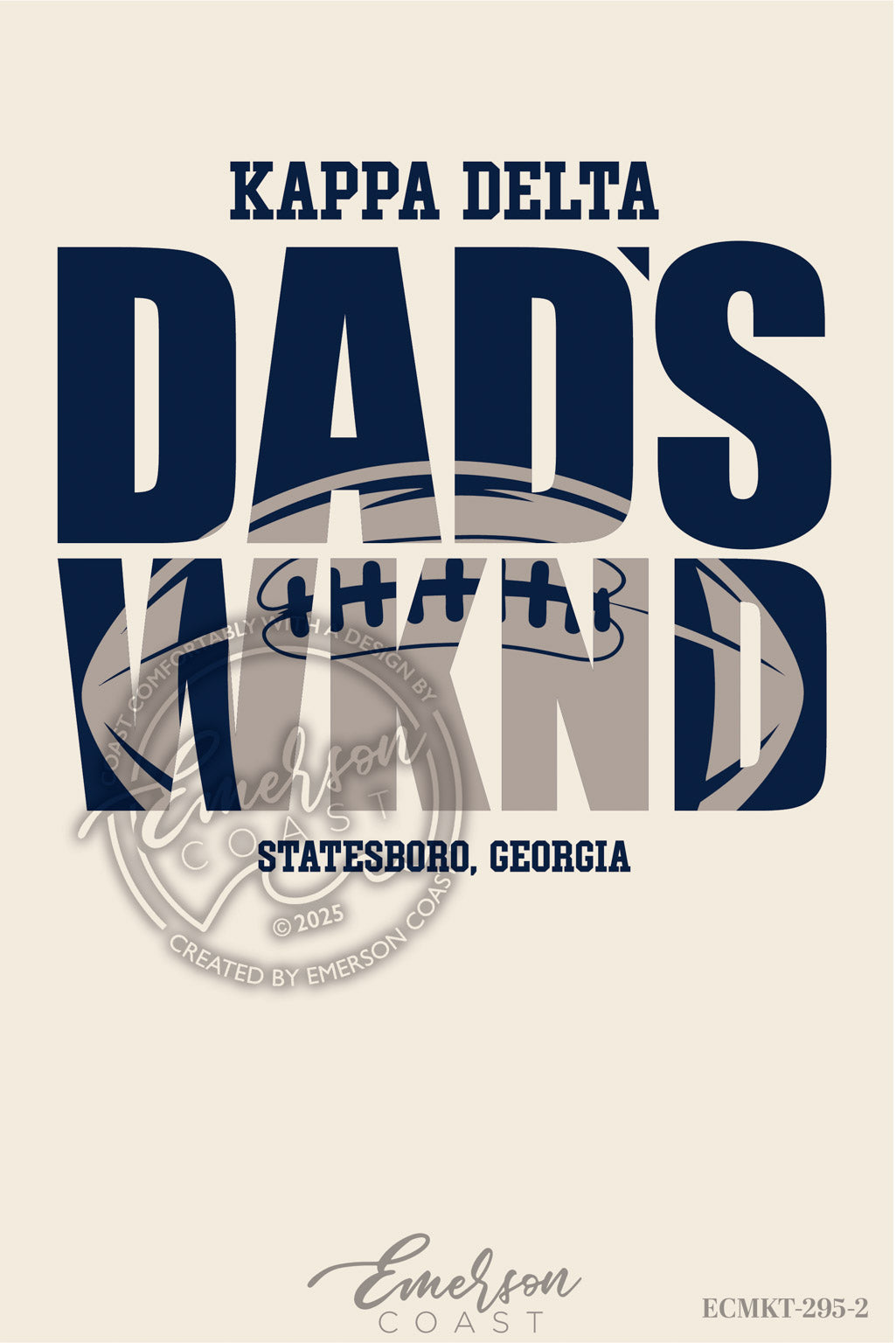 Kappa Delta Football Dad's Weekend Tshirt