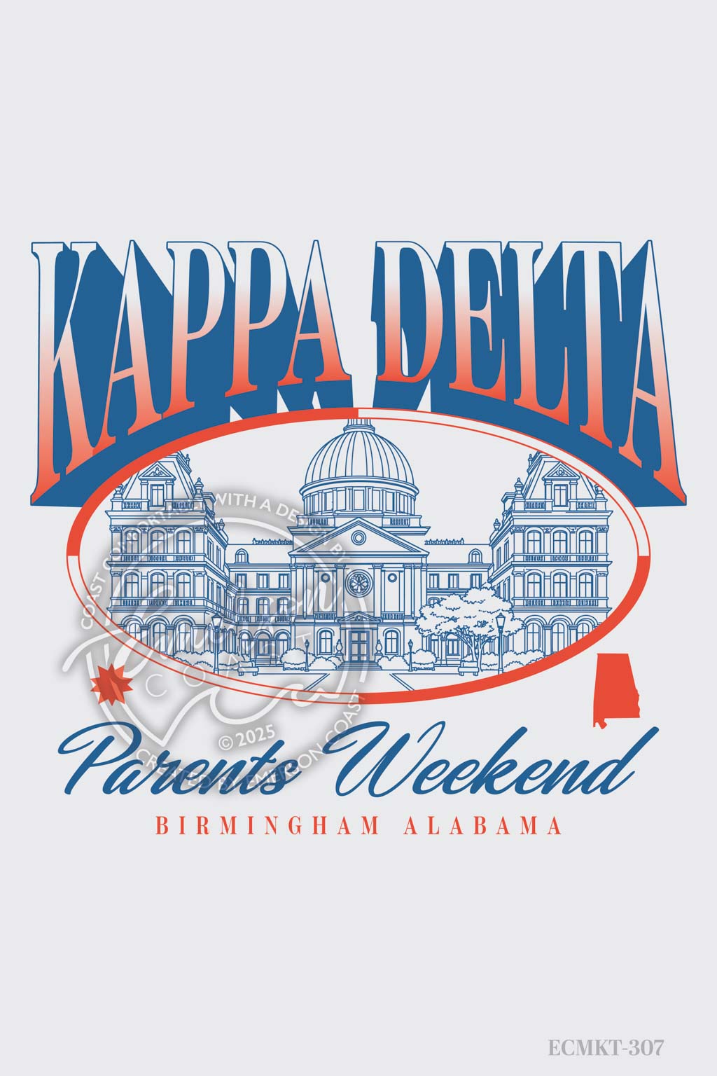 Kappa Delta Geographic Parents Weekend Tshirt