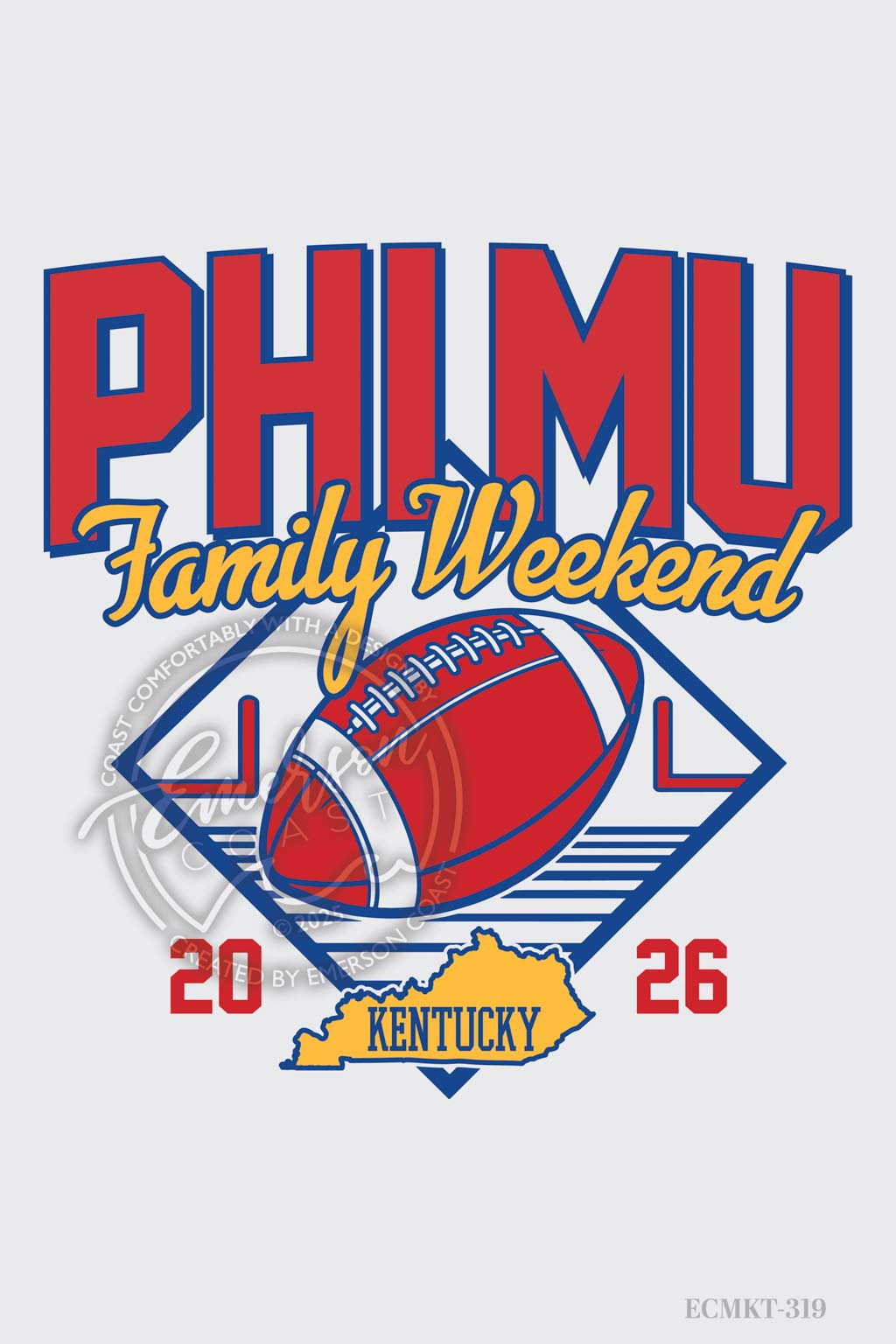 Phi Mu Football Family Weekend Tshirt