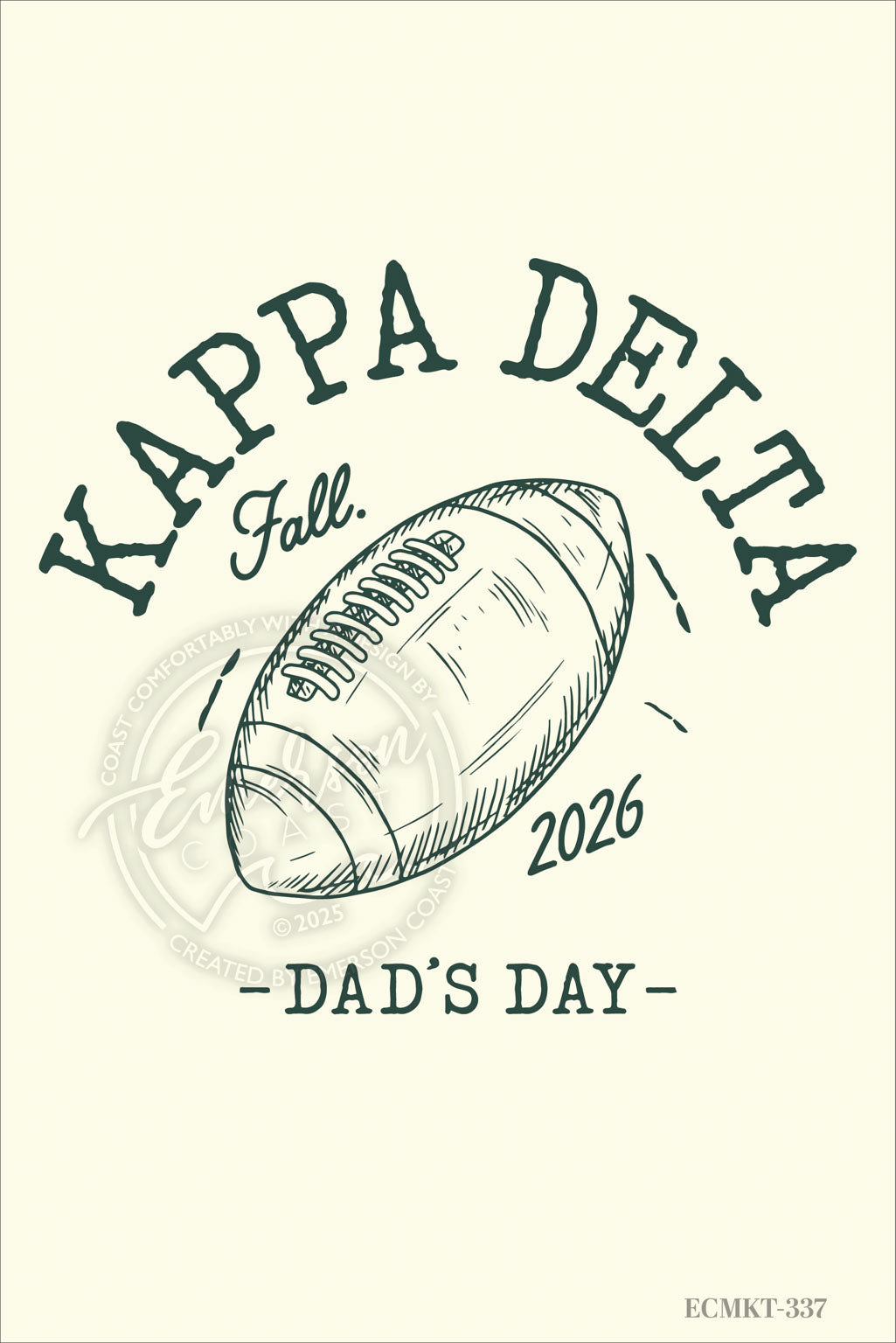 Kappa Delta Football Dad's Day Tshirt