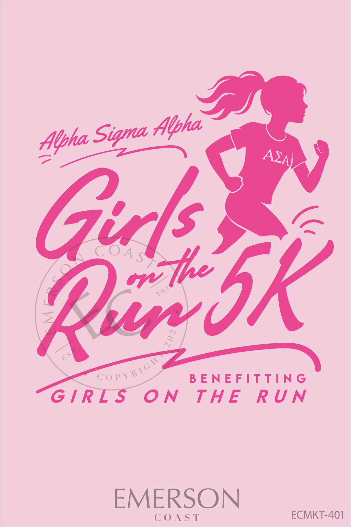 Alpha Sigma Alpha Girls On The Run 5K T-Shirt